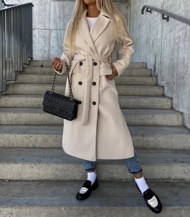 Classic Double-Front Trenchcoat for Women