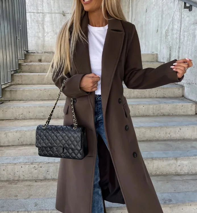 Classic Double-Front Trenchcoat for Women