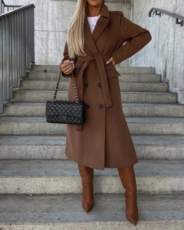 Classic Double-Front Trenchcoat for Women