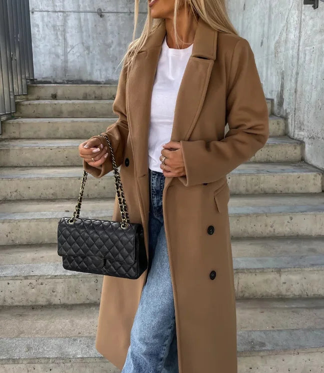 Classic Double-Front Trenchcoat for Women