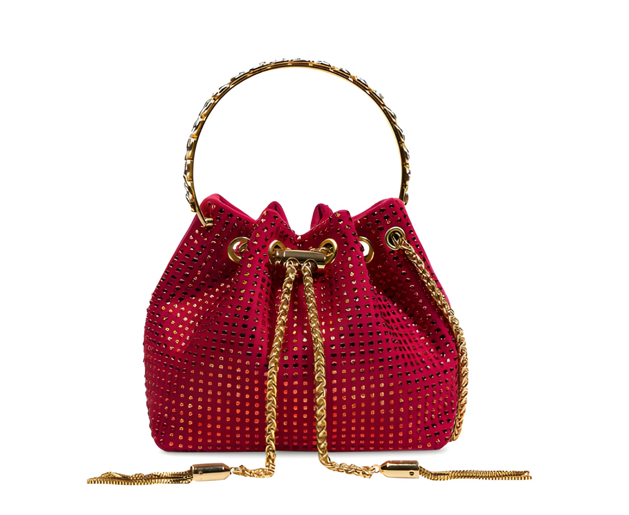 Crystal Evening Handbag | Gold Chain Strap