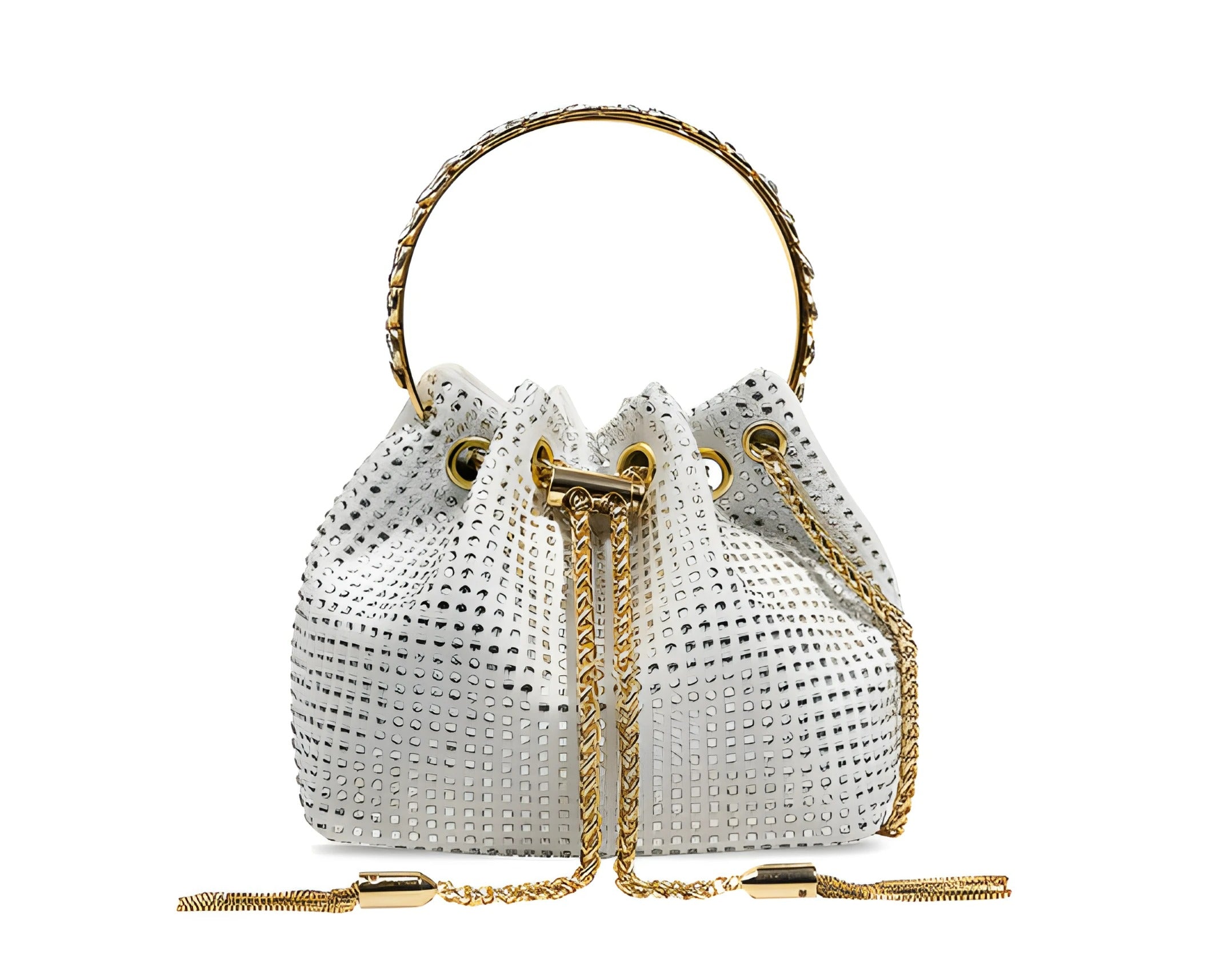 Crystal Evening Handbag | Gold Chain Strap