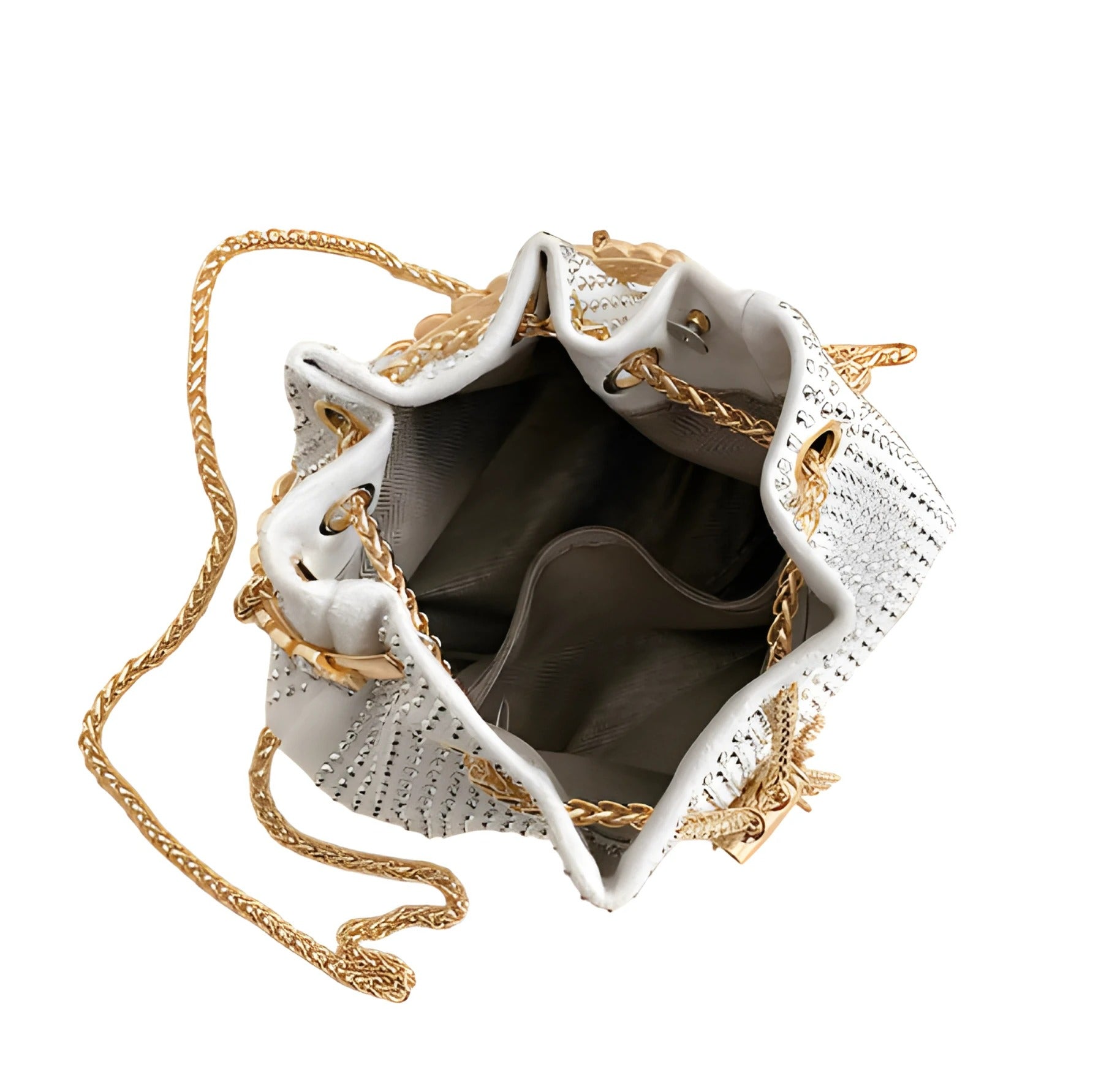 Crystal Evening Handbag | Gold Chain Strap