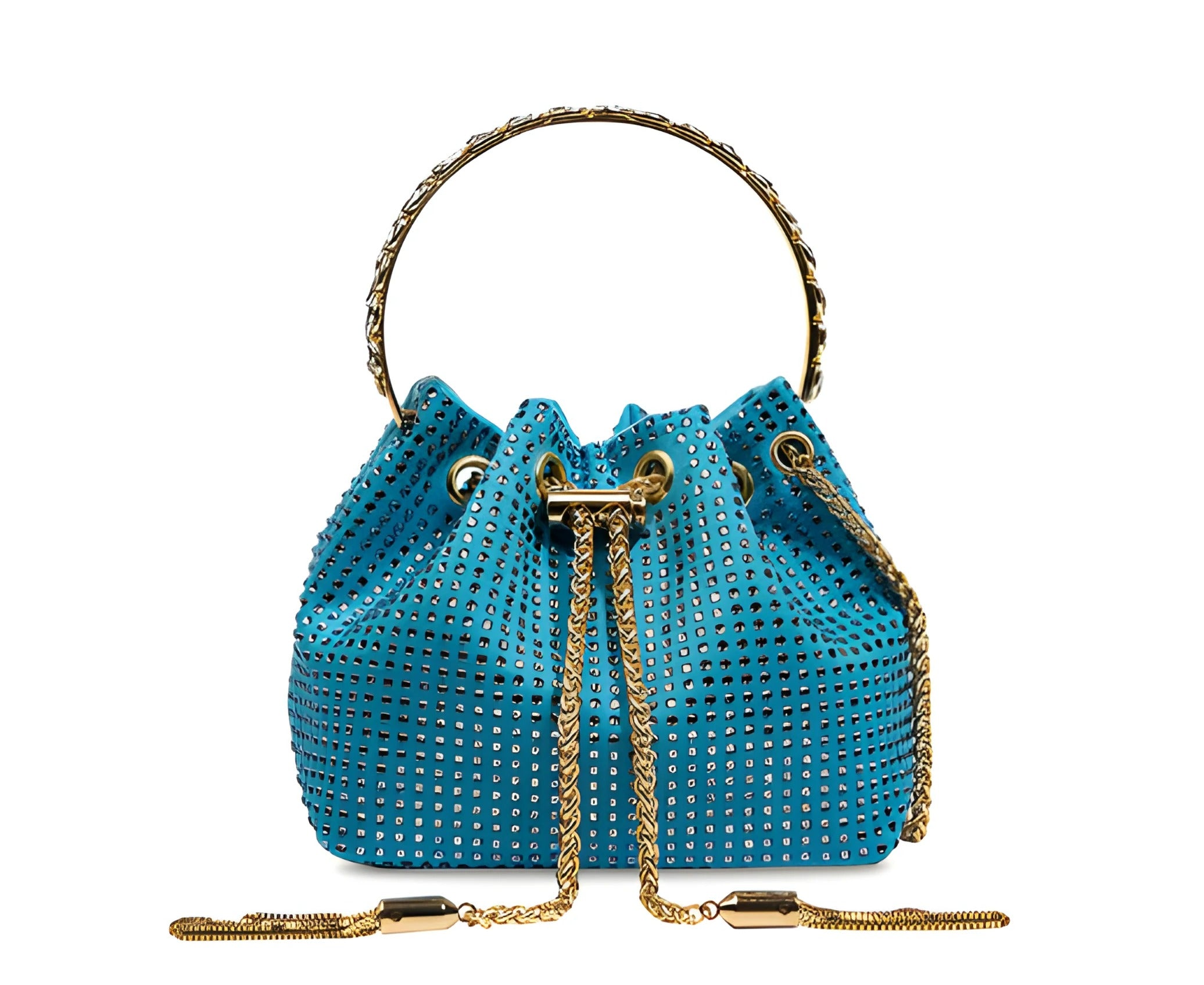 Crystal Evening Handbag | Gold Chain Strap