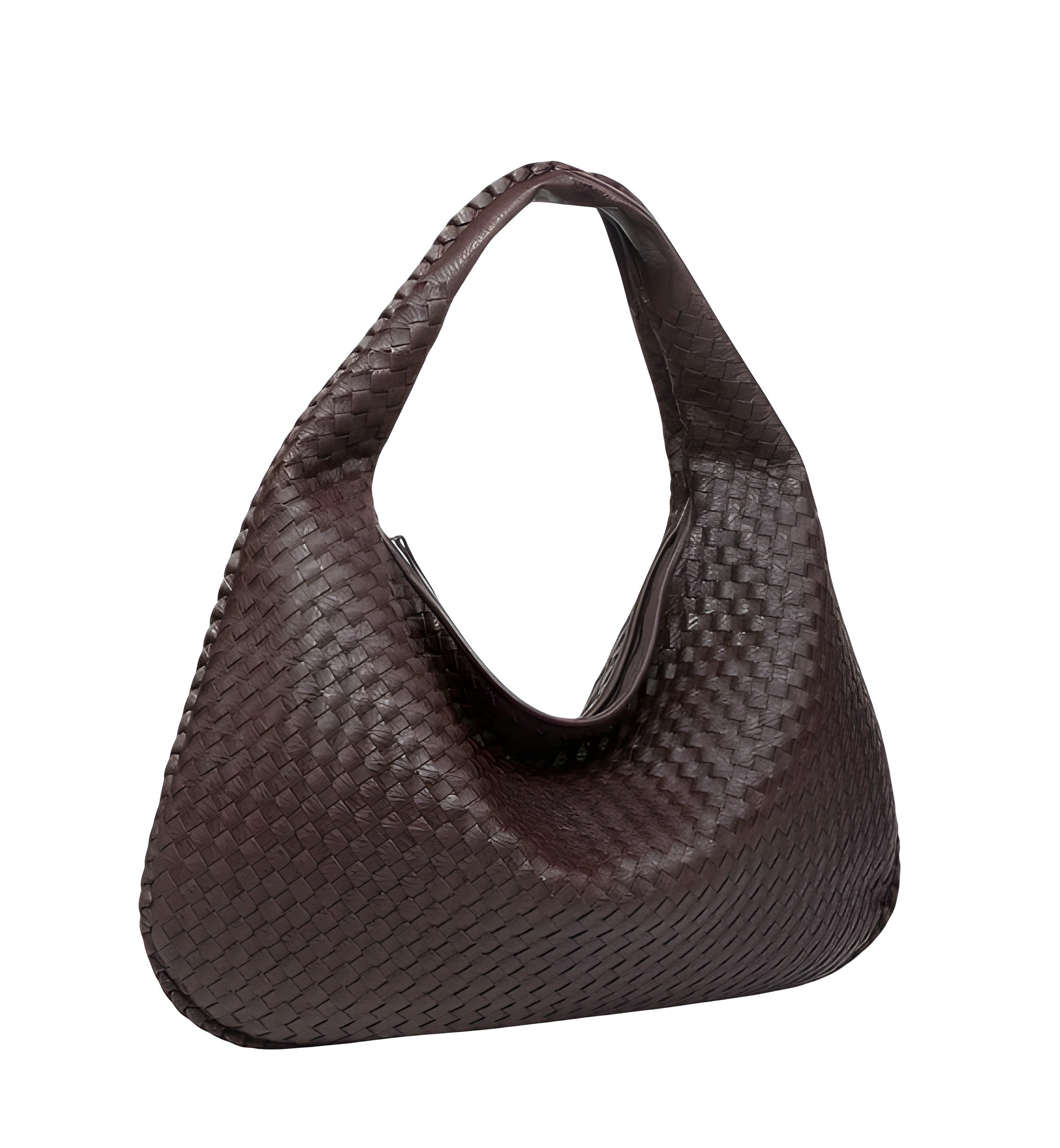 Large Woven Shoulder Bag | Magnetic Closure
