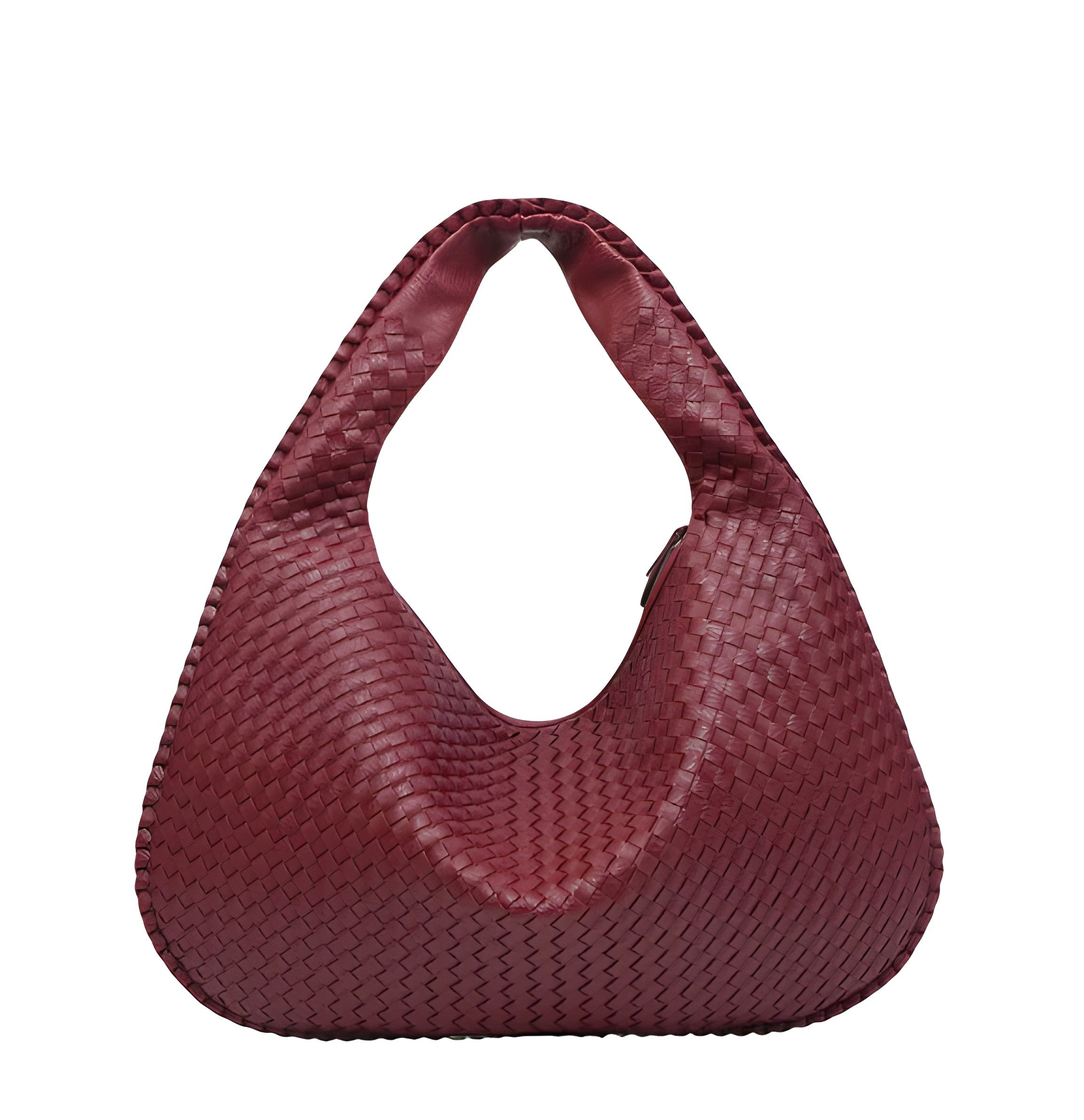 Large Woven Shoulder Bag | Magnetic Closure