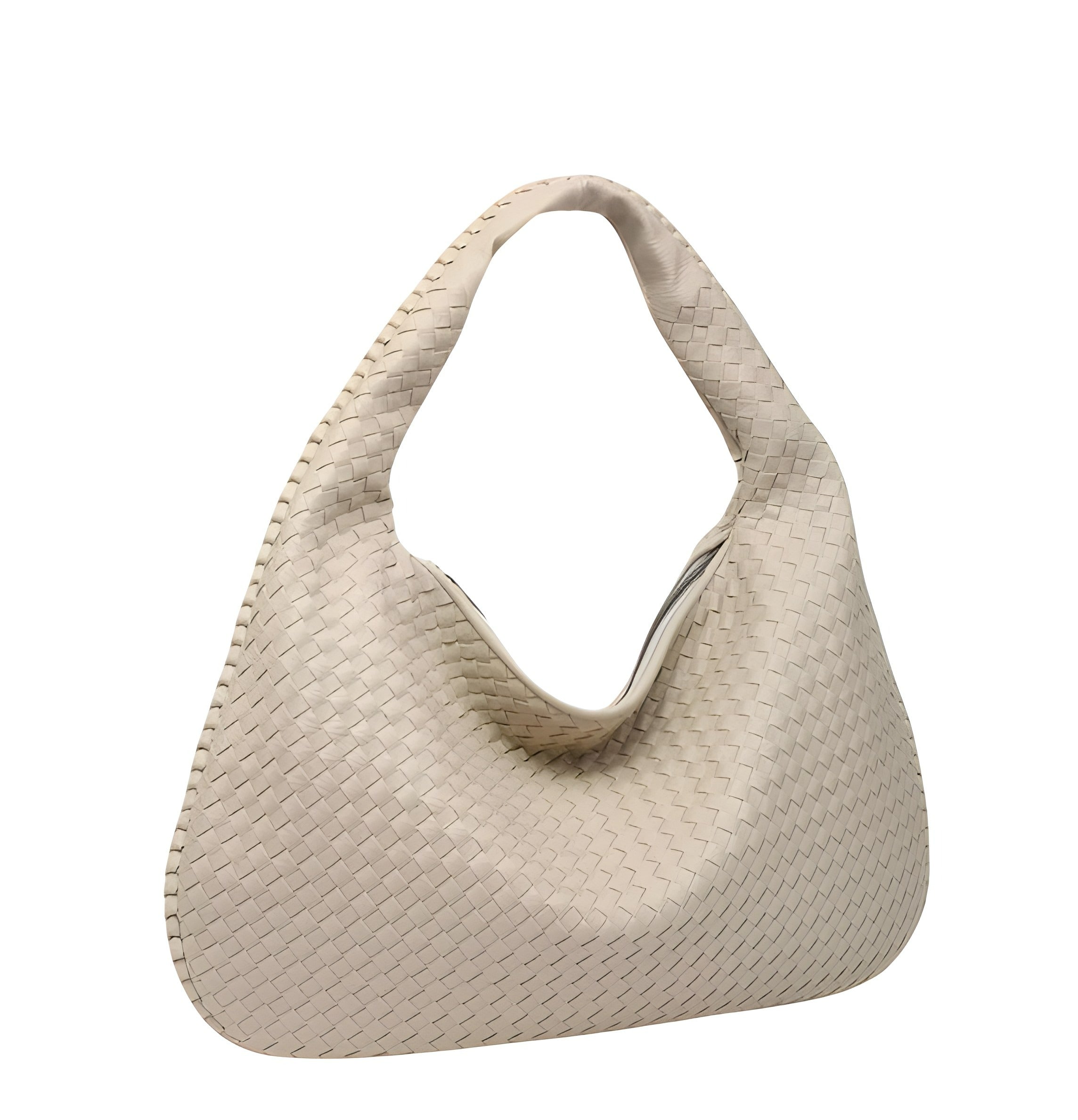 Large Woven Shoulder Bag | Magnetic Closure