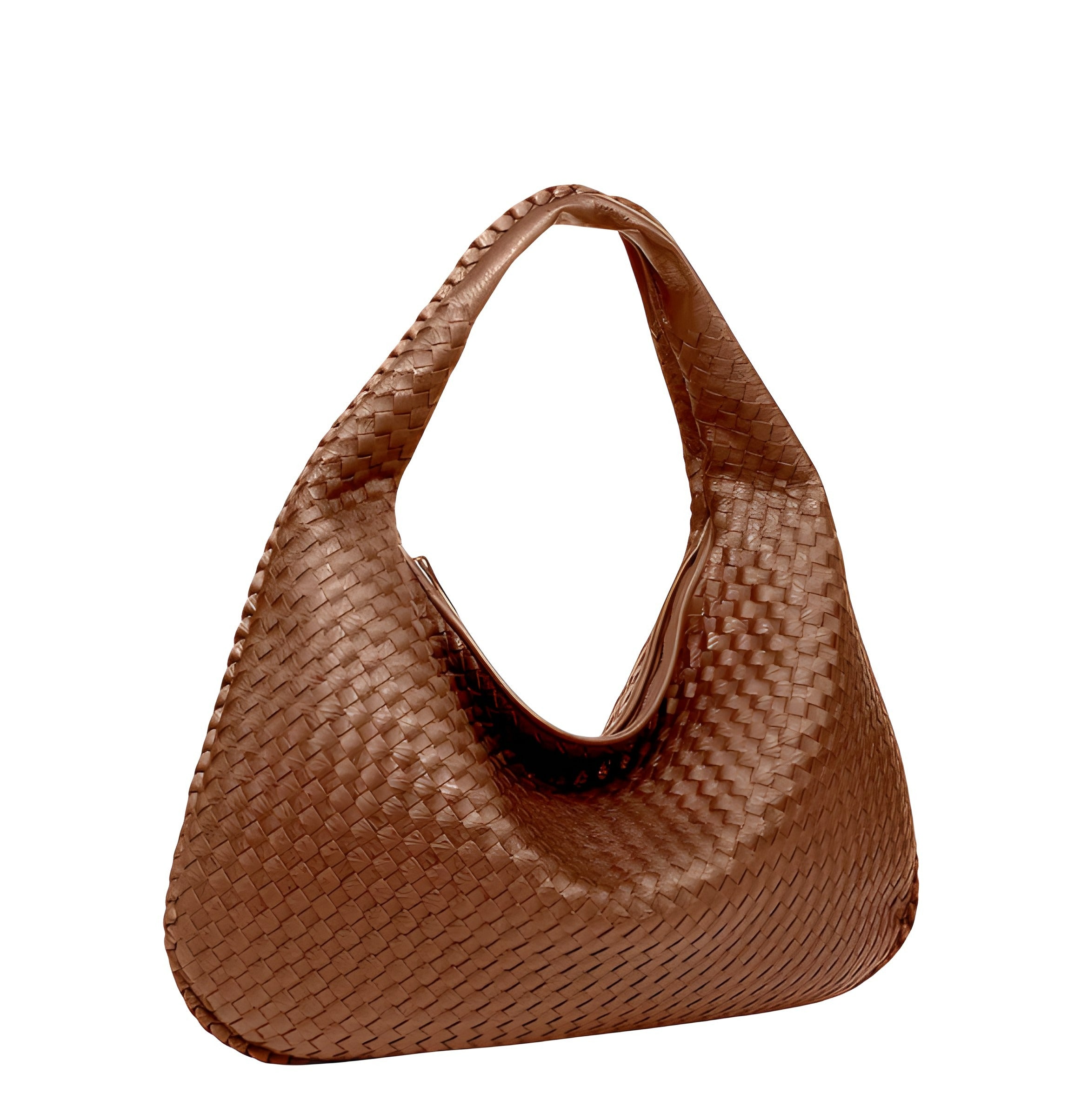 Large Woven Shoulder Bag | Magnetic Closure