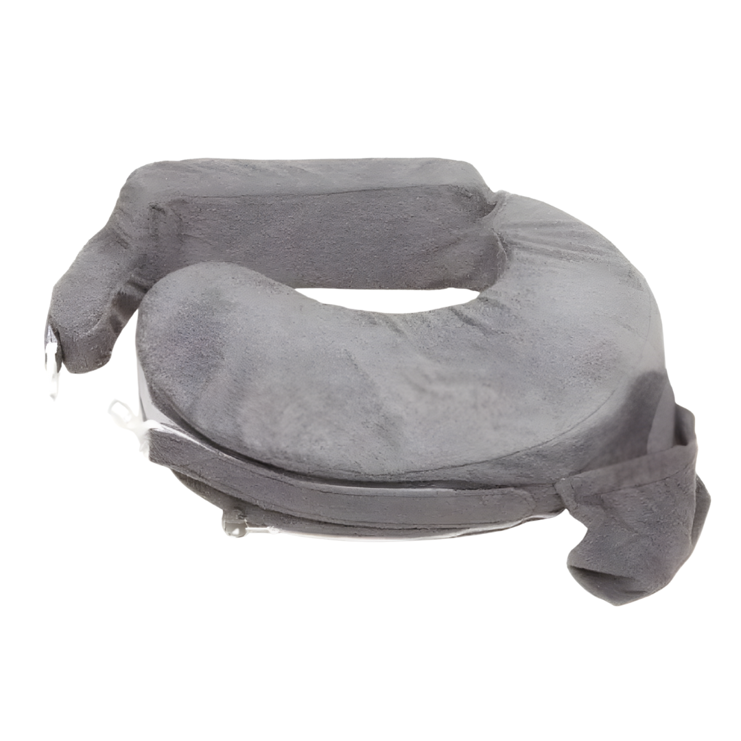 Firm Foam Nursing Pillow with Wraparound Strap, Pocket, Washable Cover