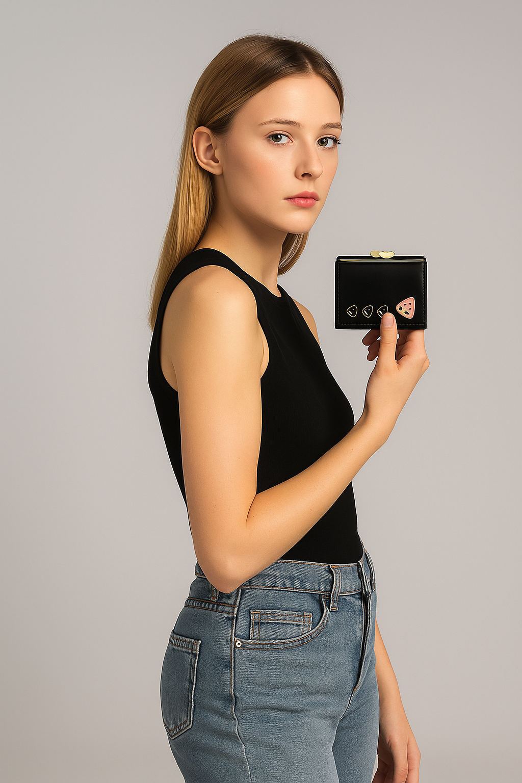 Mini Fruit Print Wallet | Bifold Style with Card and Coin Slots