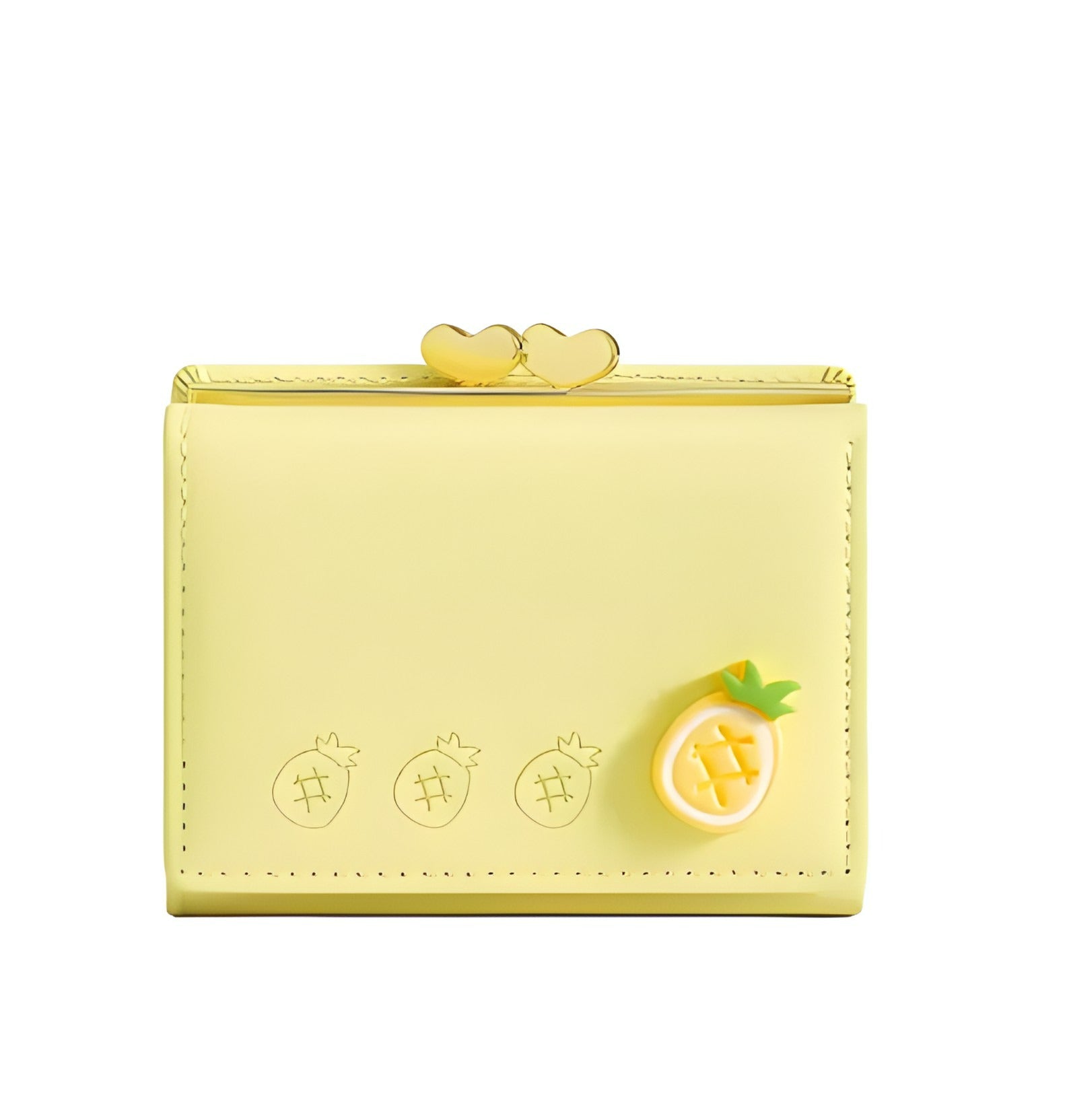 Mini Fruit Print Wallet | Bifold Style with Card and Coin Slots
