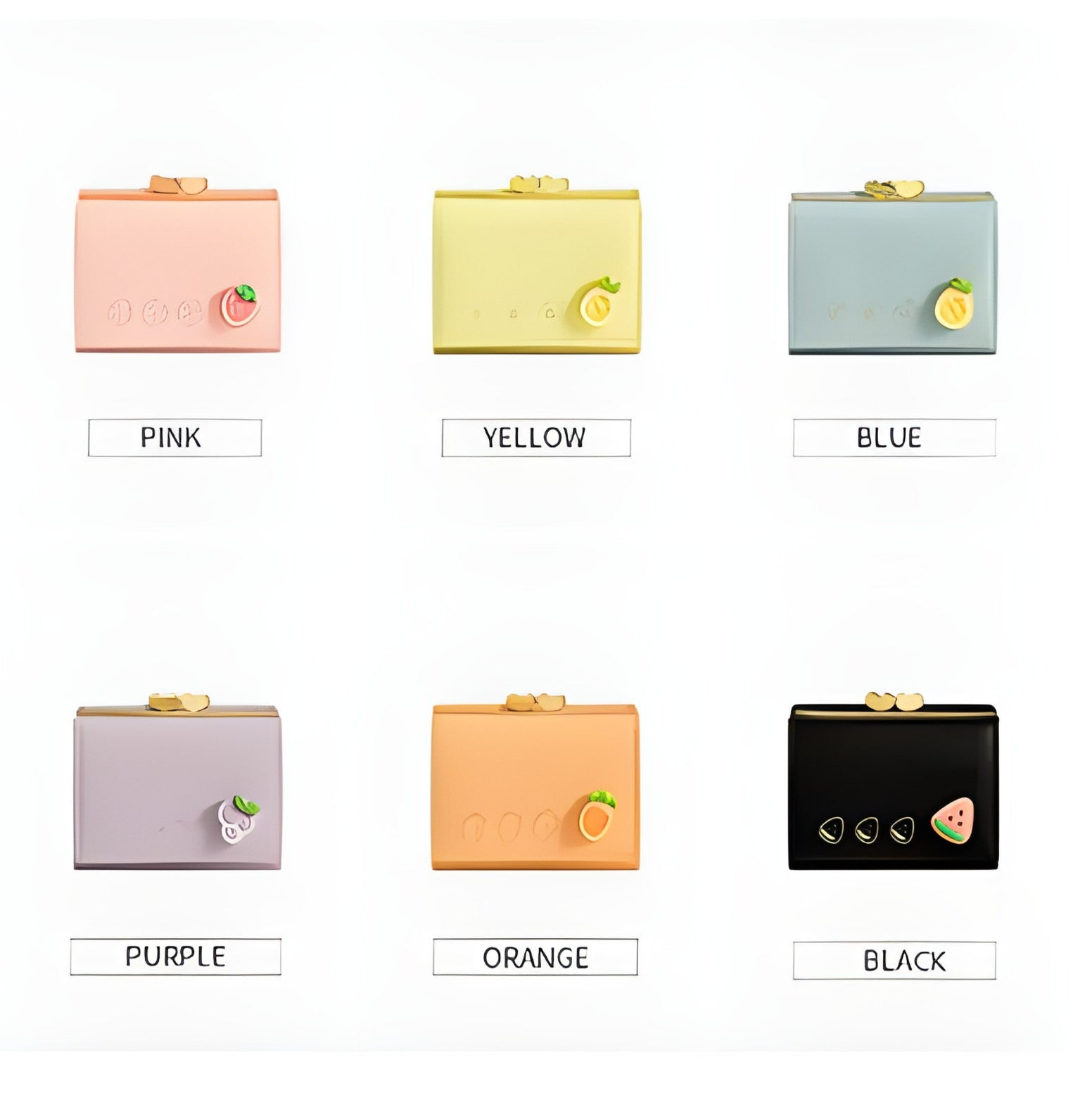 Mini Fruit Print Wallet | Bifold Style with Card and Coin Slots