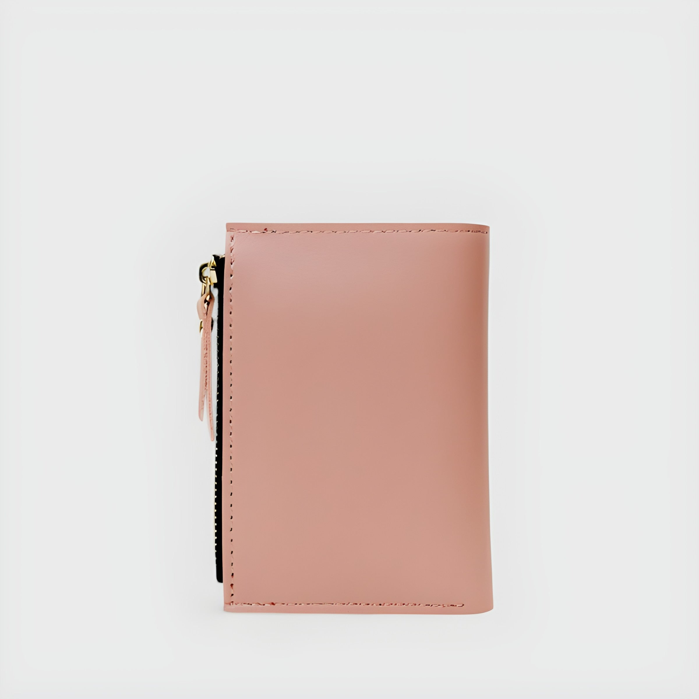 Orchid Embroidered Wallet | Snap Button and Zipper Closure