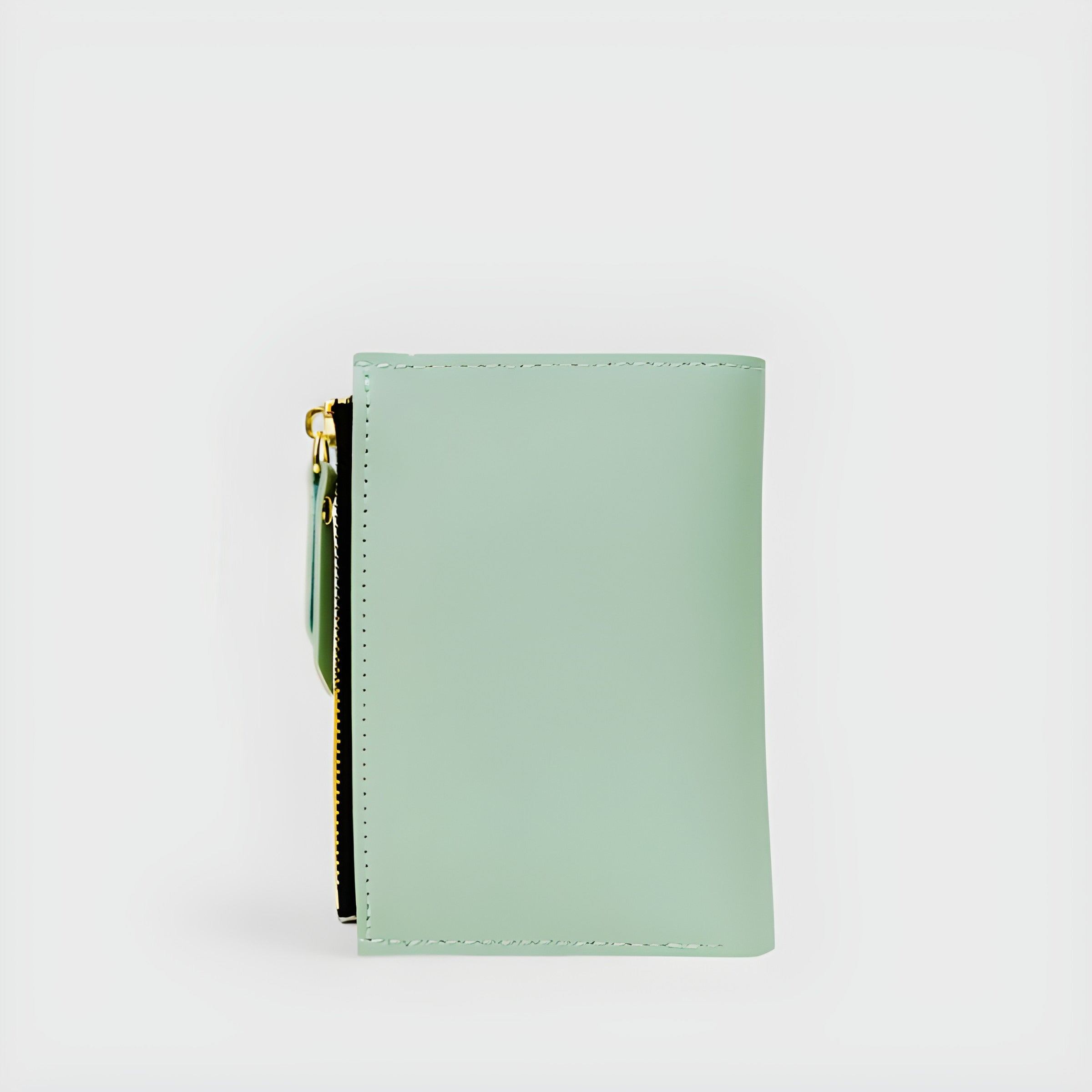 Orchid Embroidered Wallet | Snap Button and Zipper Closure
