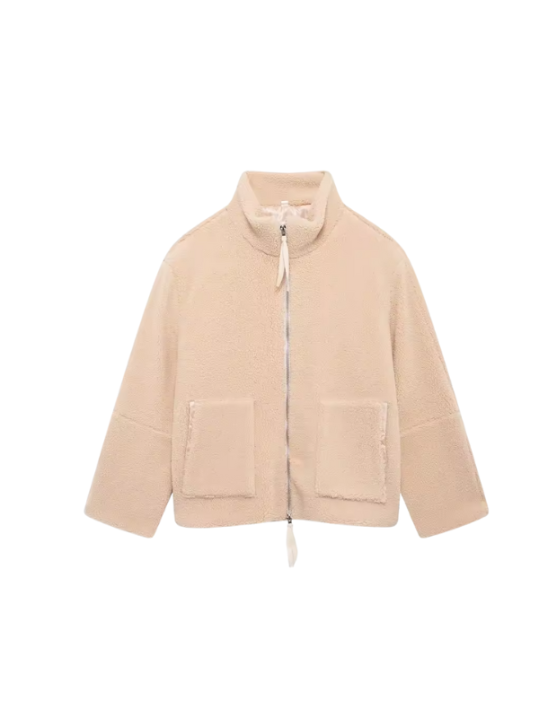 Oversized Sherpa Fleece Jacket for Women