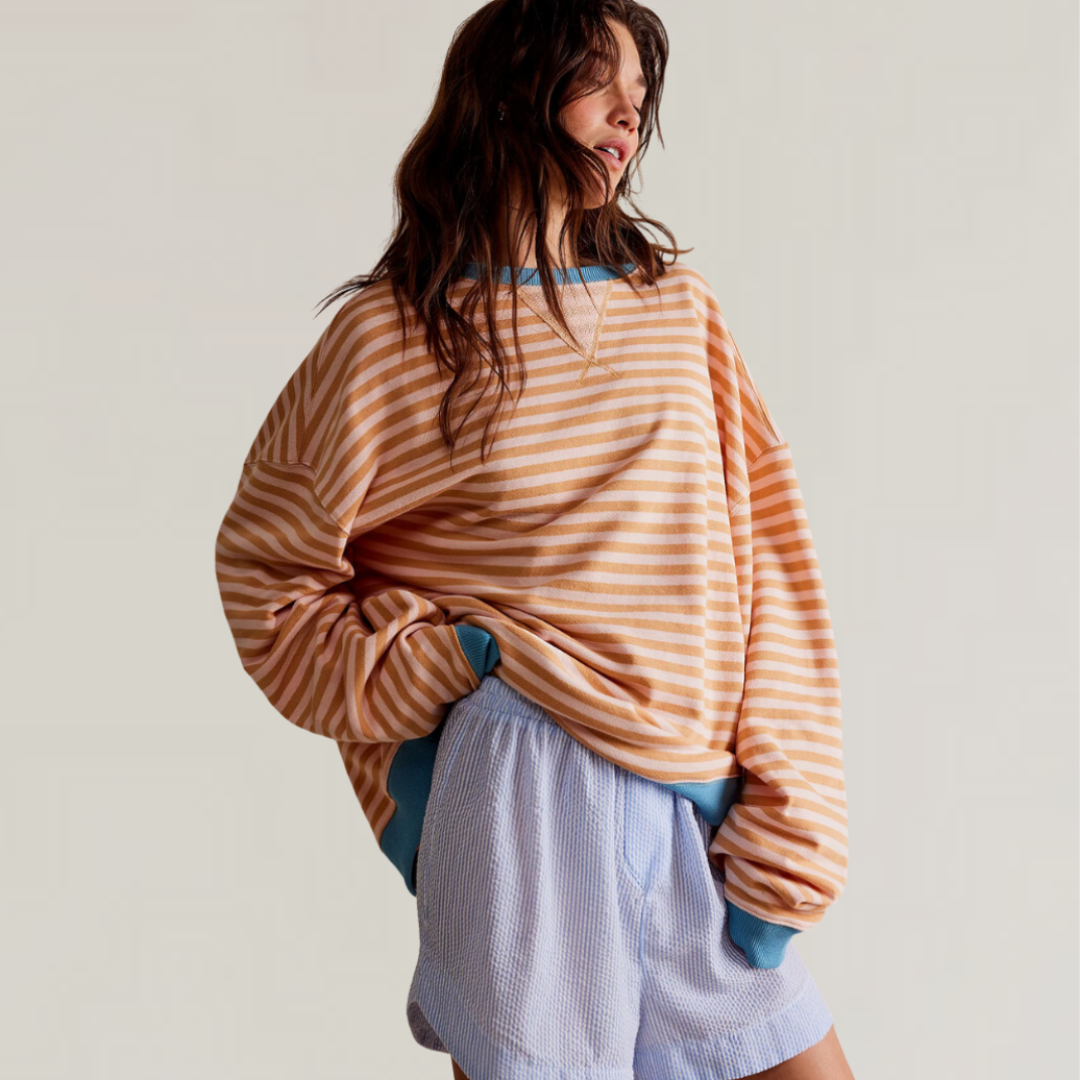 Oversized Striped Sweater for Women