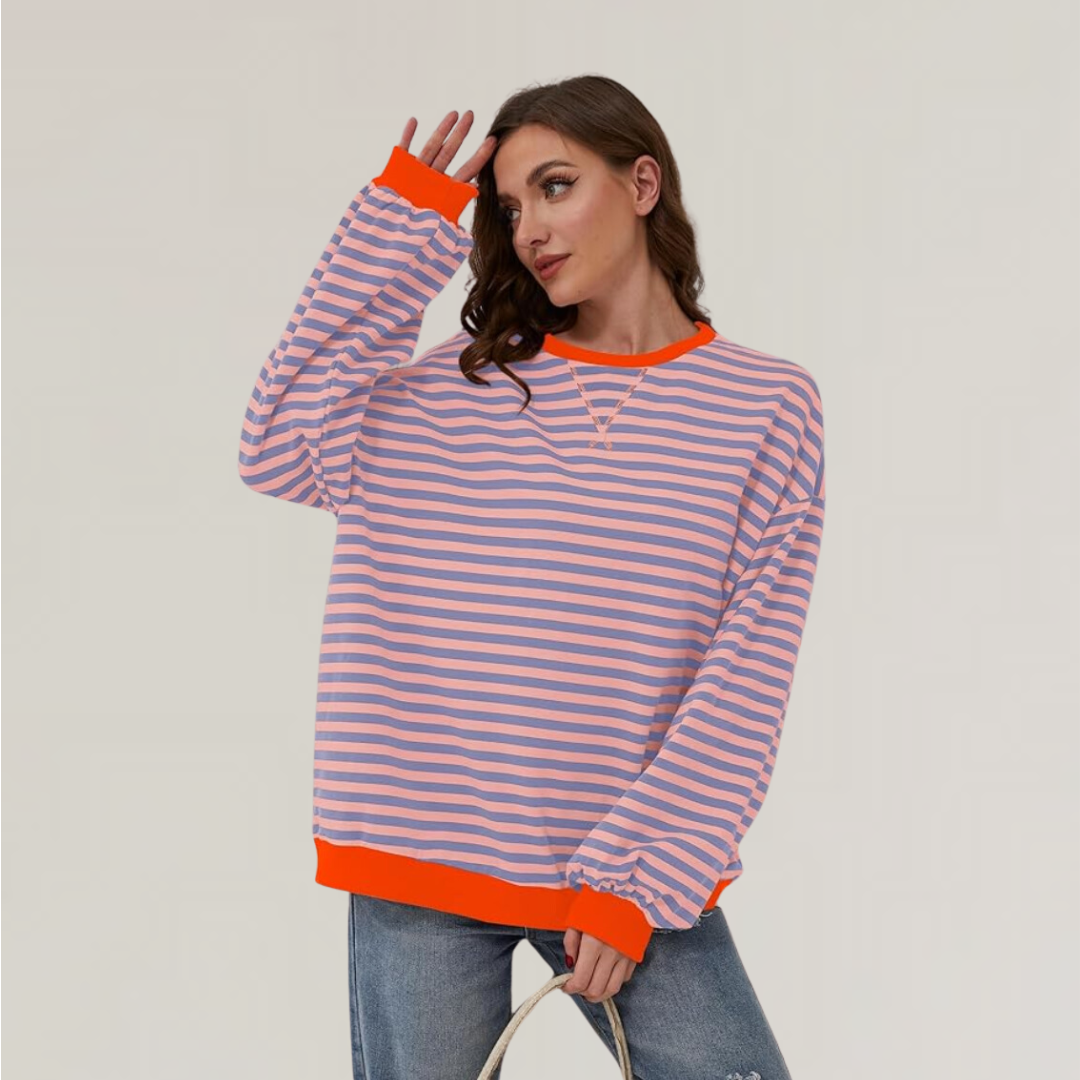 Oversized Striped Sweater for Women