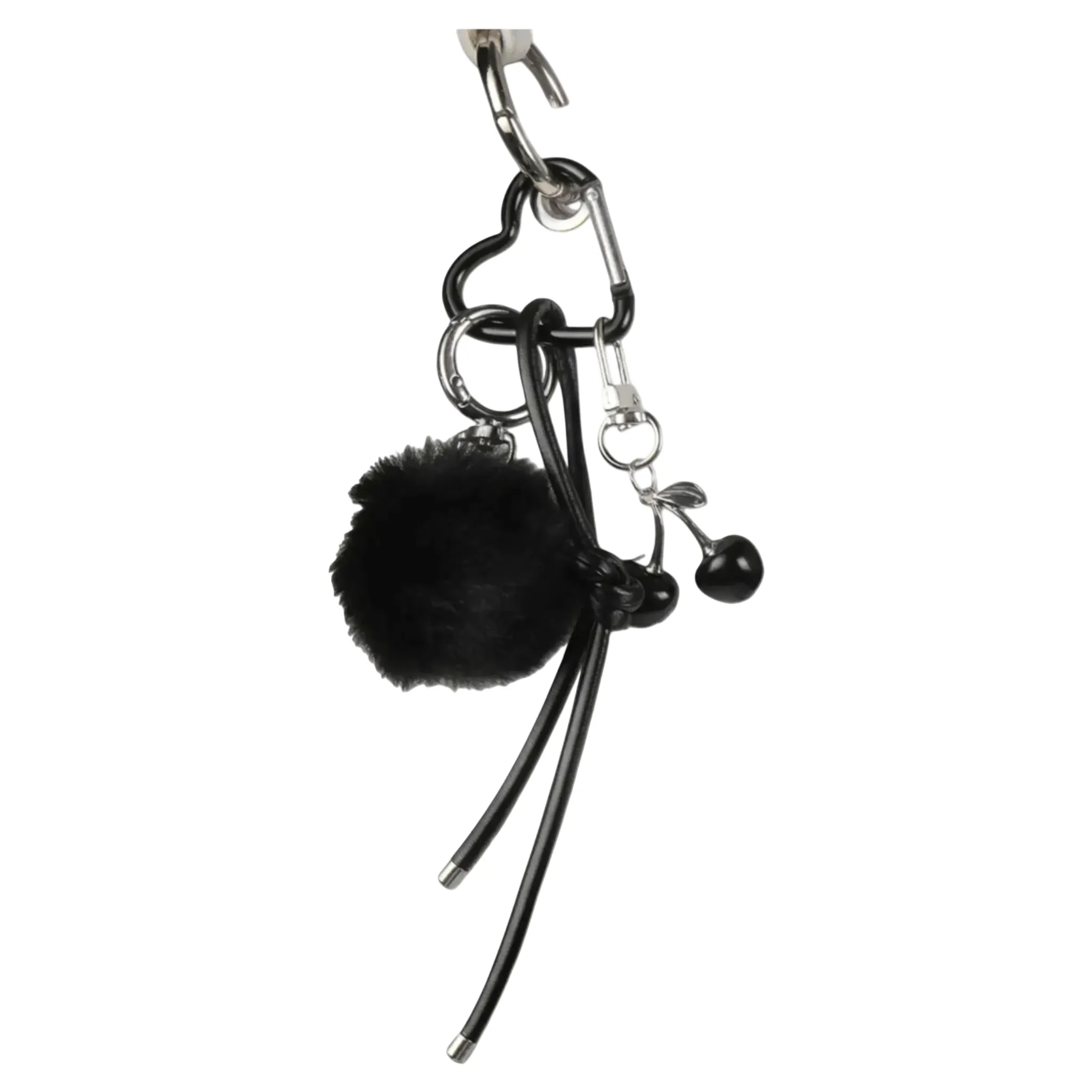 Pom-Pom Heart Charm | Cherry Accent Clip