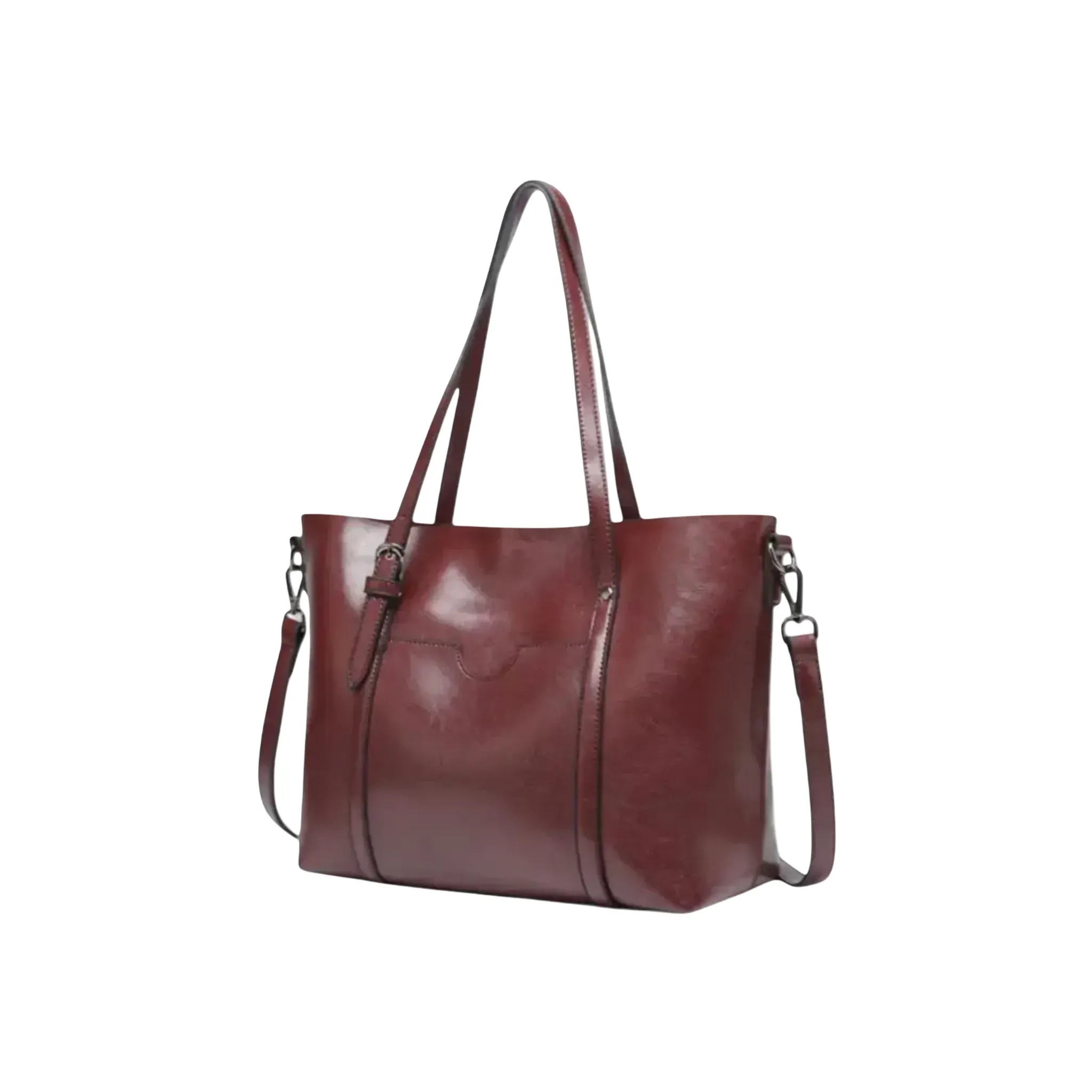Structured Shoulder Bag | Zip Top