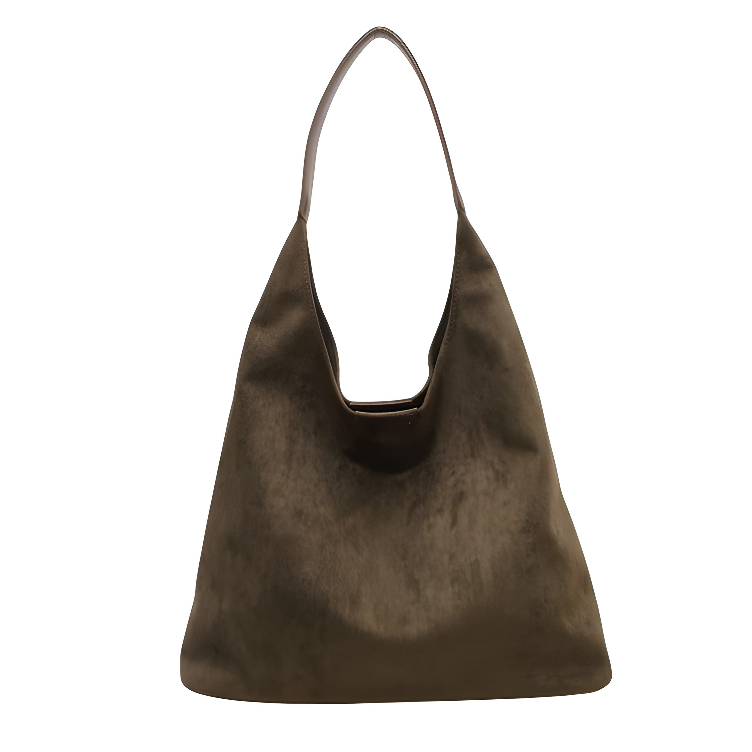Suede Shoulder Bag | Sleek Blend with Organised Interior
