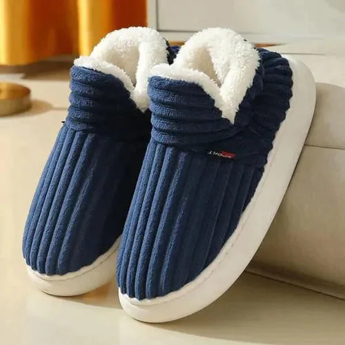 Winter Indoor Slippers with Plush Lining and Anti-Slip Sole for Women