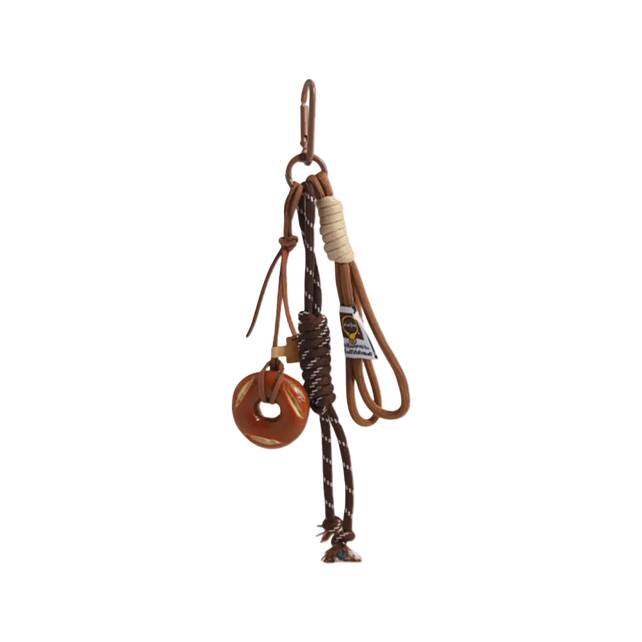 Wooden Knot Bag Charm | Rustic Natural Accent