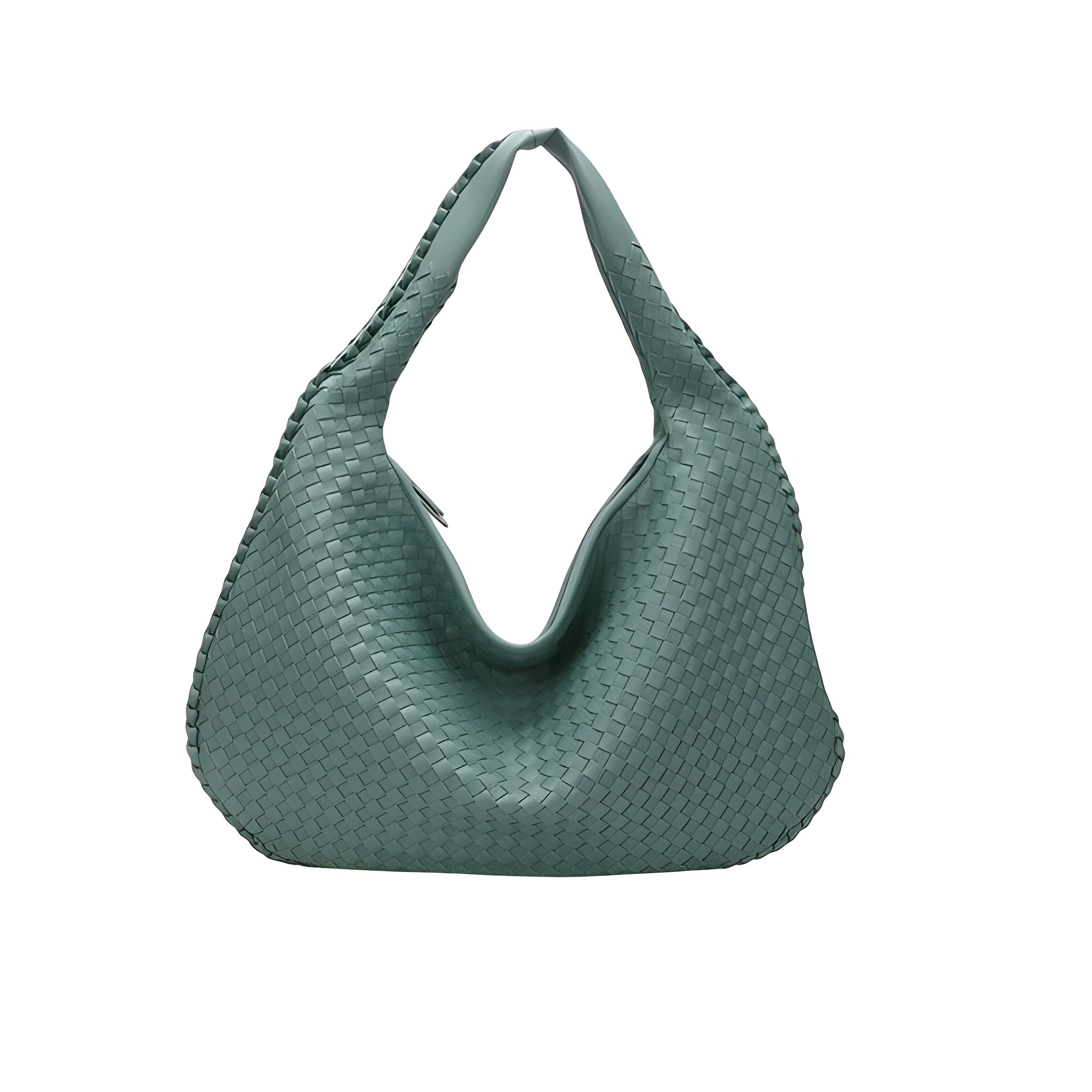 Woven Shoulder Bag | Faux Finish with Adjustable Strap