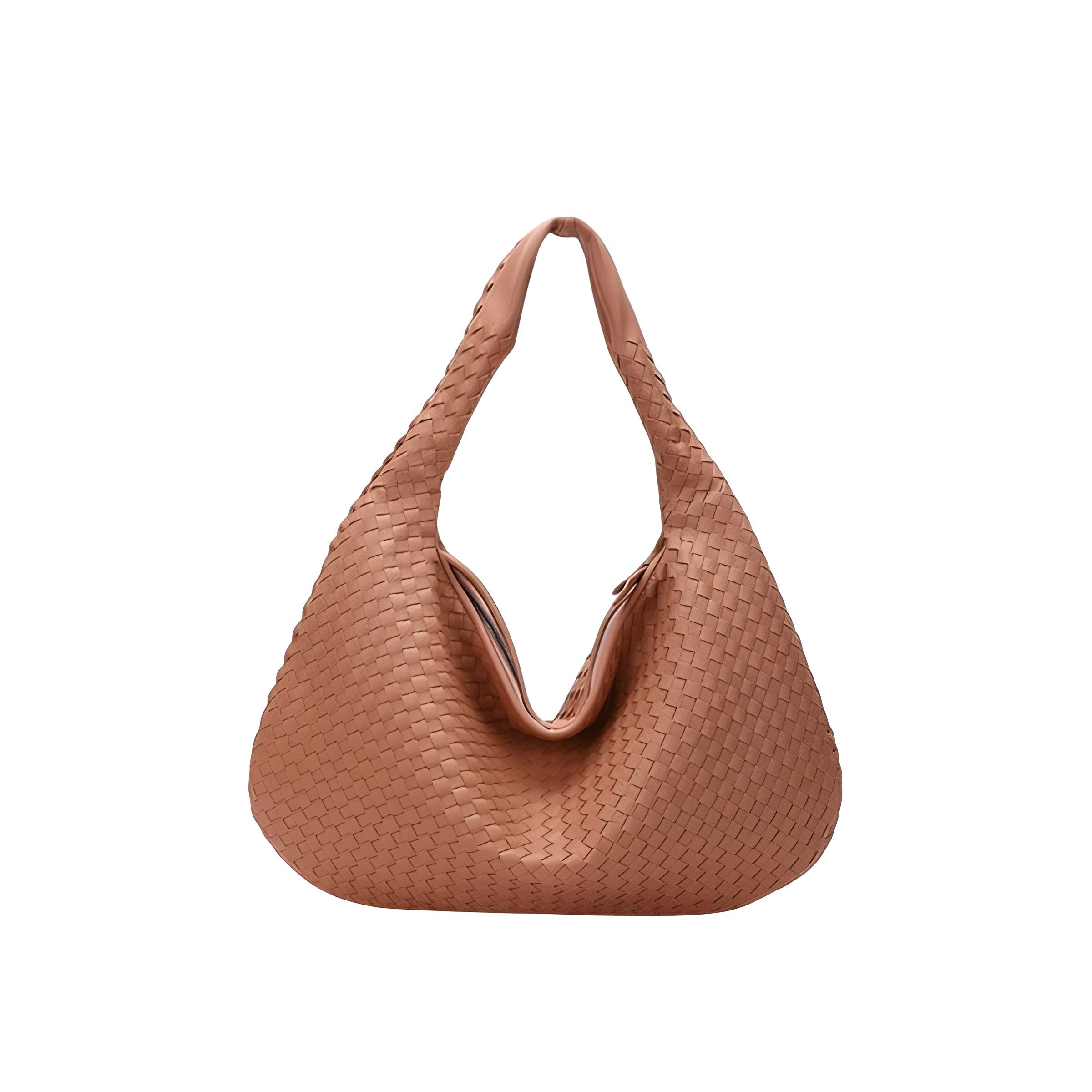 Woven Shoulder Bag | Faux Finish with Adjustable Strap