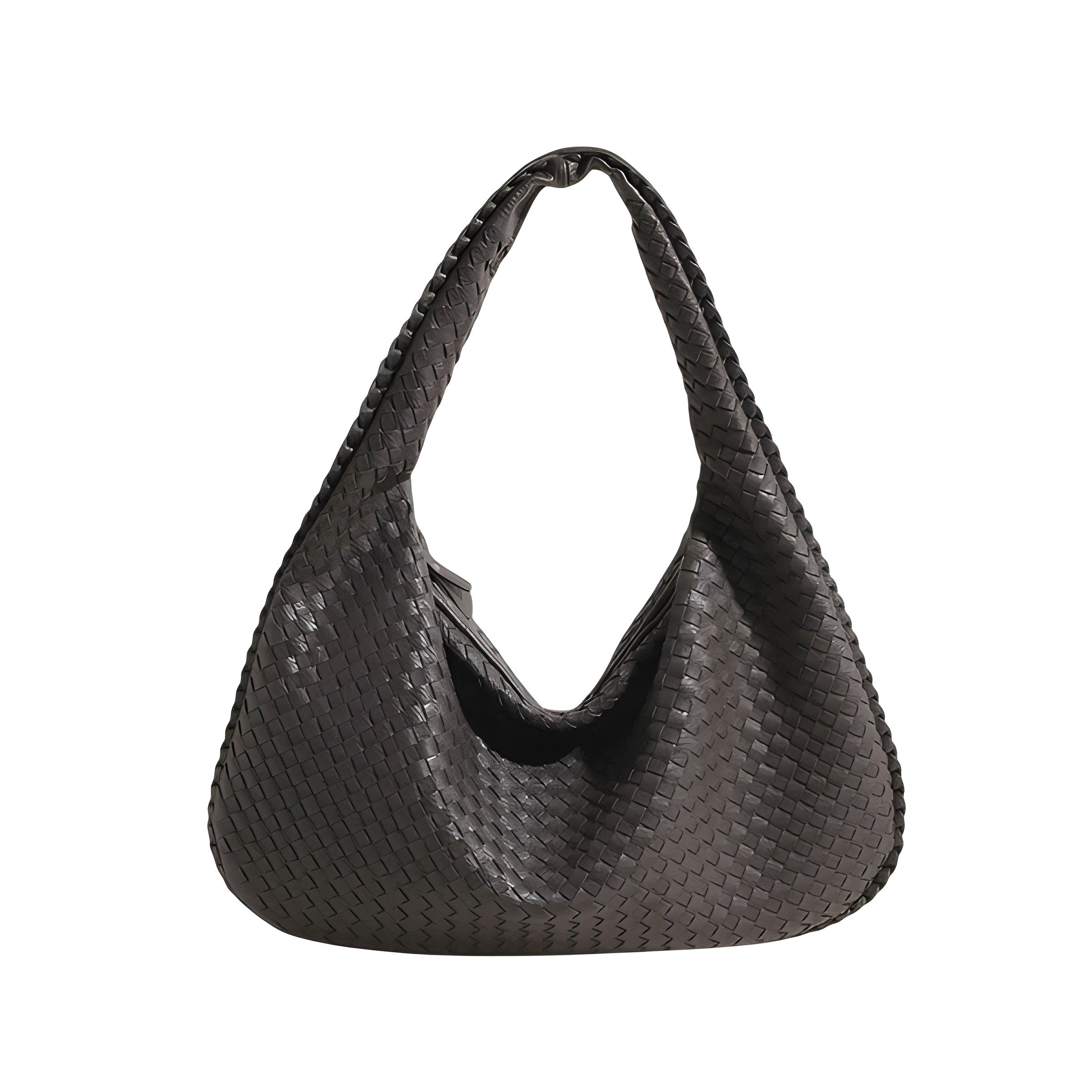 Woven Shoulder Bag | Faux Finish with Adjustable Strap