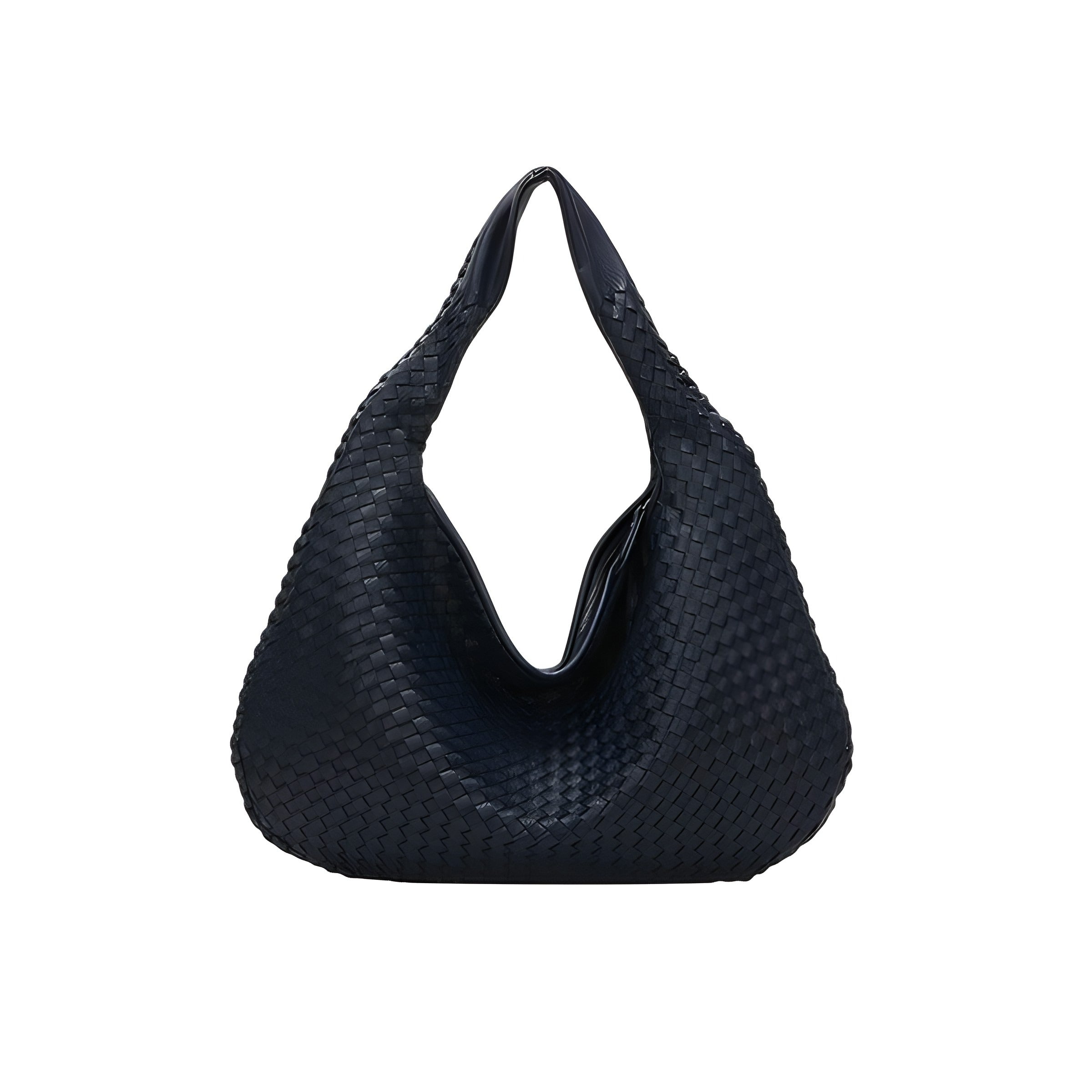 Woven Shoulder Bag | Faux Finish with Adjustable Strap