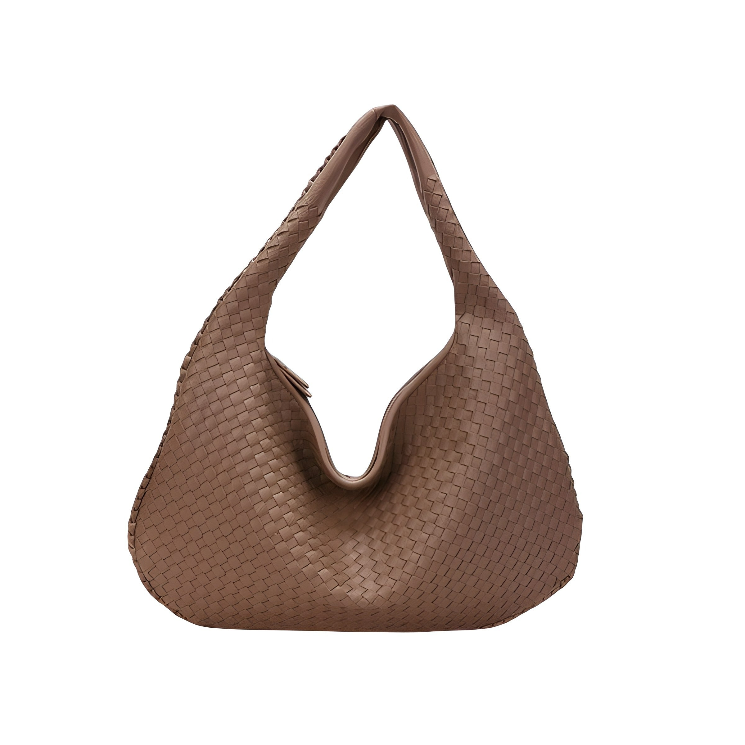 Woven Shoulder Bag | Faux Finish with Adjustable Strap