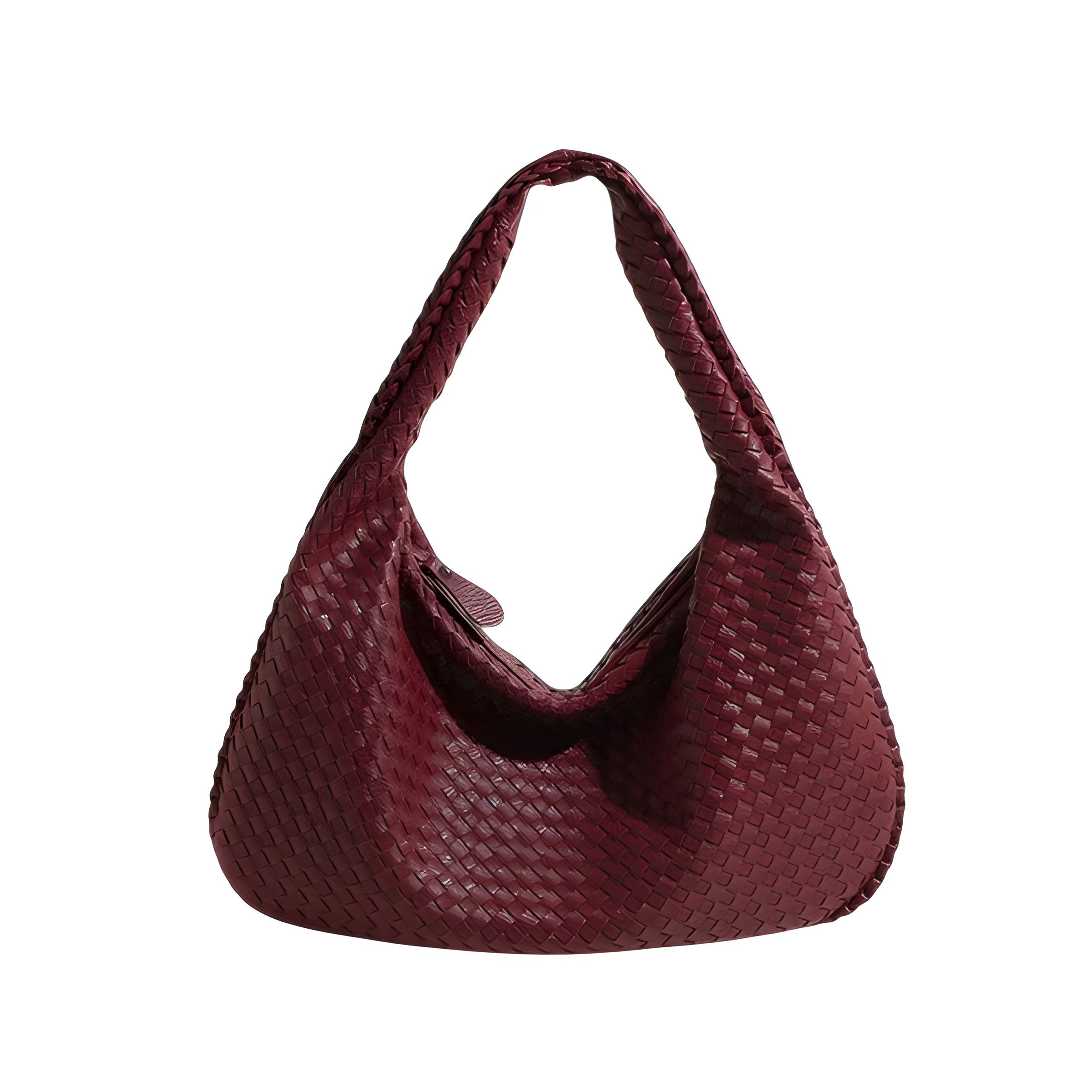 Woven Shoulder Bag | Faux Finish with Adjustable Strap