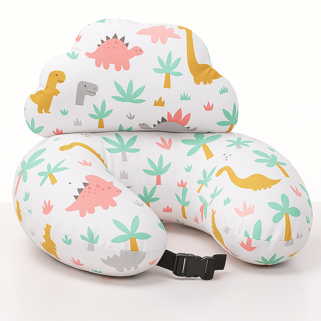 Adjustable Nursing Pillow with C - Shaped Design With Waist Strap - Babies Mall