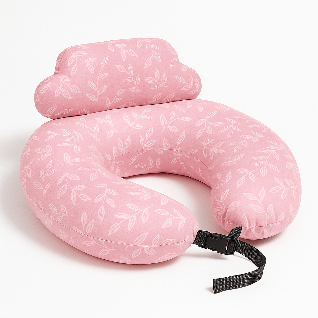 Adjustable Nursing Pillow with C - Shaped Design With Waist Strap - Babies Mall