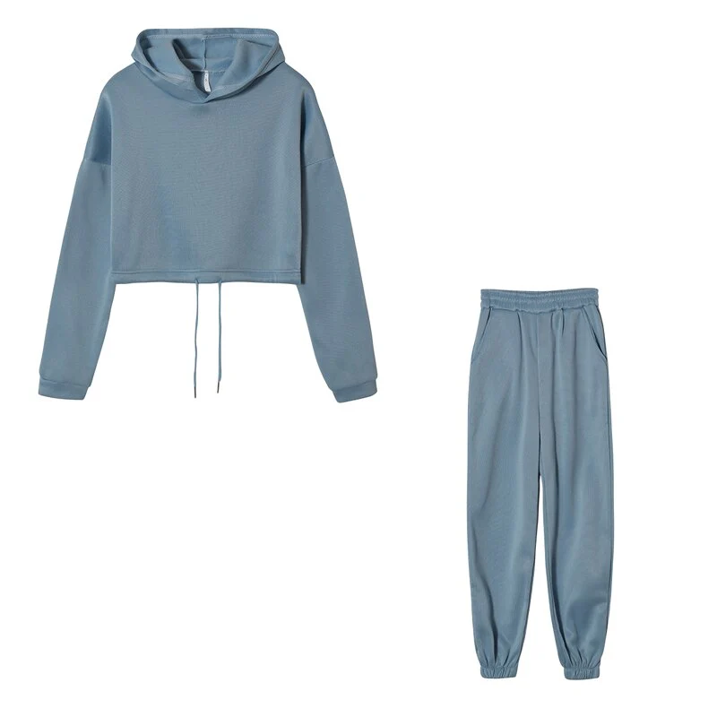 Tracksuit Loungewear with Drawstring Jogger Pants for Women