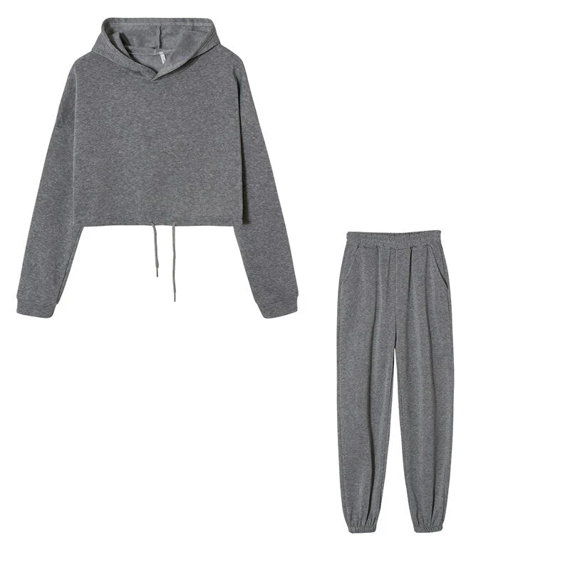 Tracksuit Loungewear with Drawstring Jogger Pants for Women