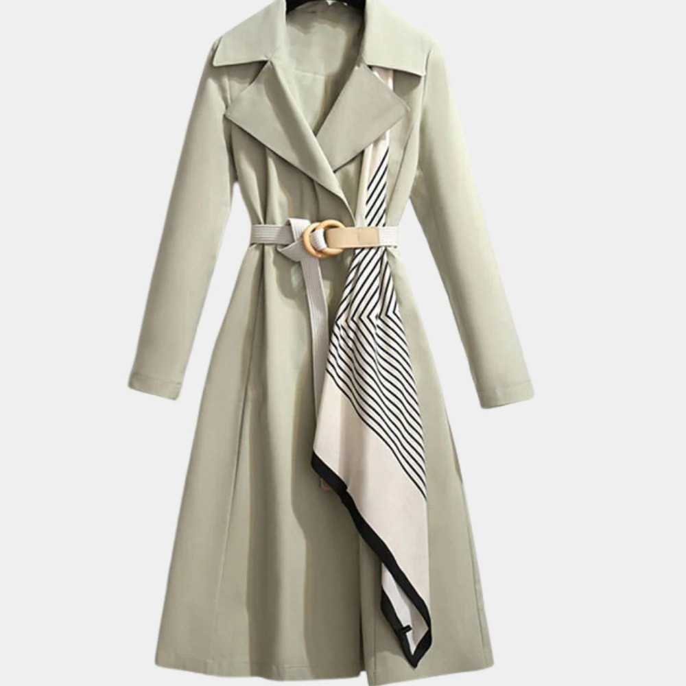Women’s Elegant Trench Coat with Belt
