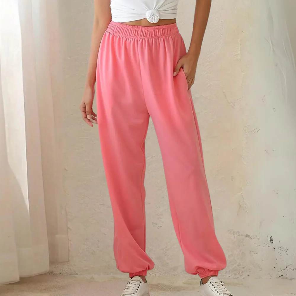 High-Waist Wide Leg Joggers for Women