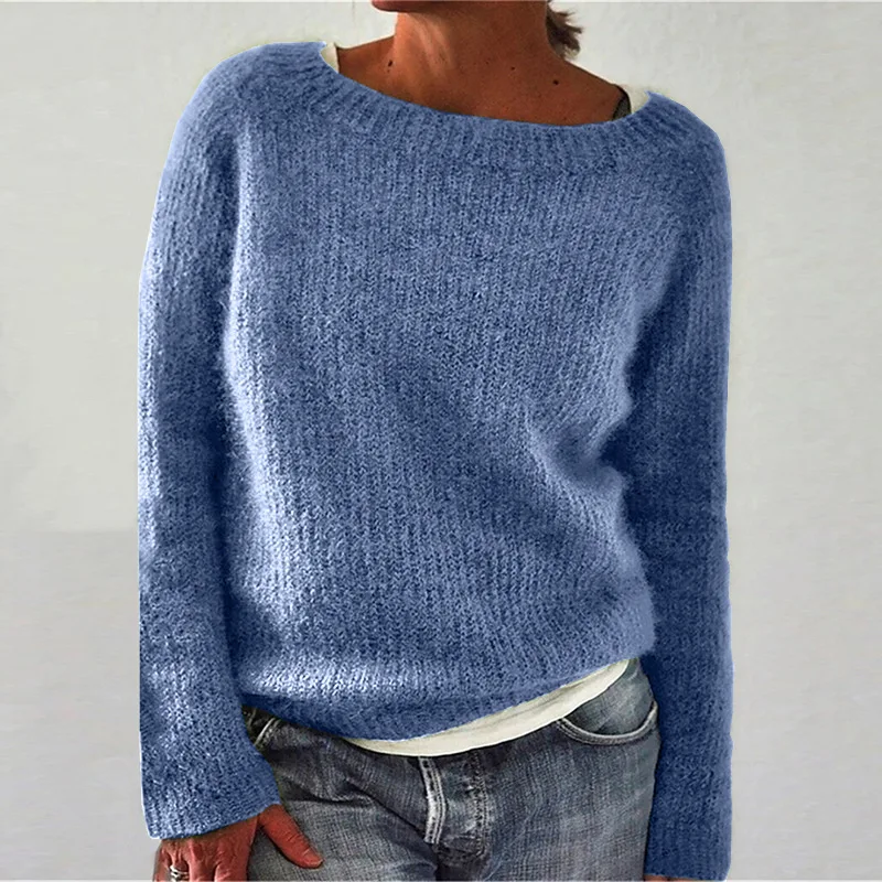 Women’s Loose Fit Knit Jumper with Long Sleeves
