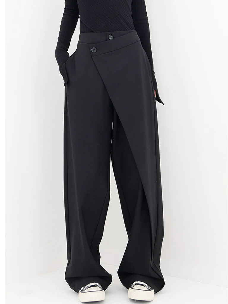 Asymmetric Baggy Trousers for Women