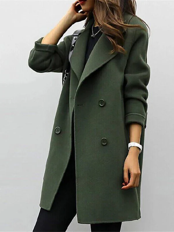 Long Coat with Button Closure