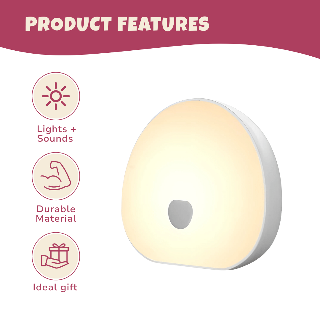 Touch - Control White Noise Machine – 10 Natural Sounds, USB - C Recharge - Babies Mall