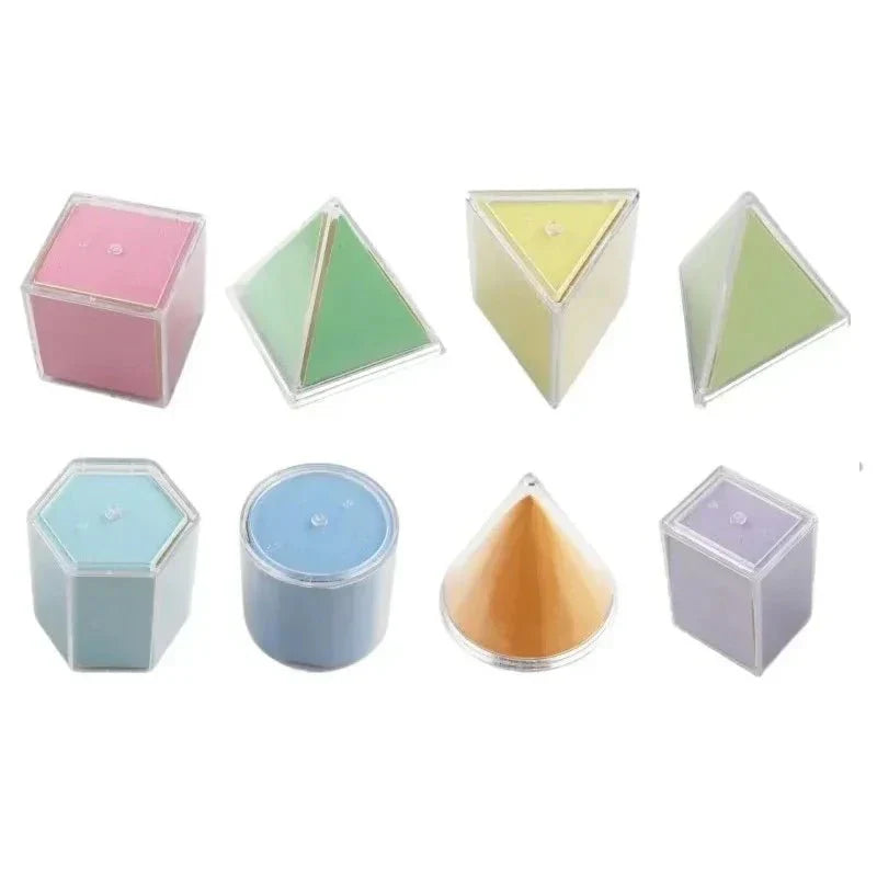 Transparent 3D Geometric Shapes – Hands-On Math & STEM Learning