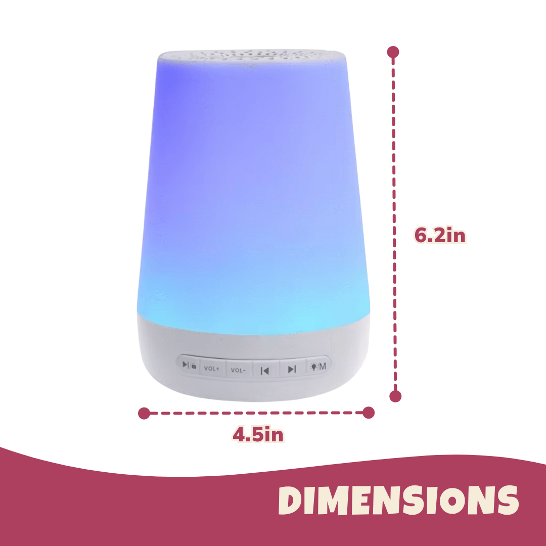 White Noise Machine 34 Sounds, App Control, Night Light, Wake - Up Timer - Babies Mall