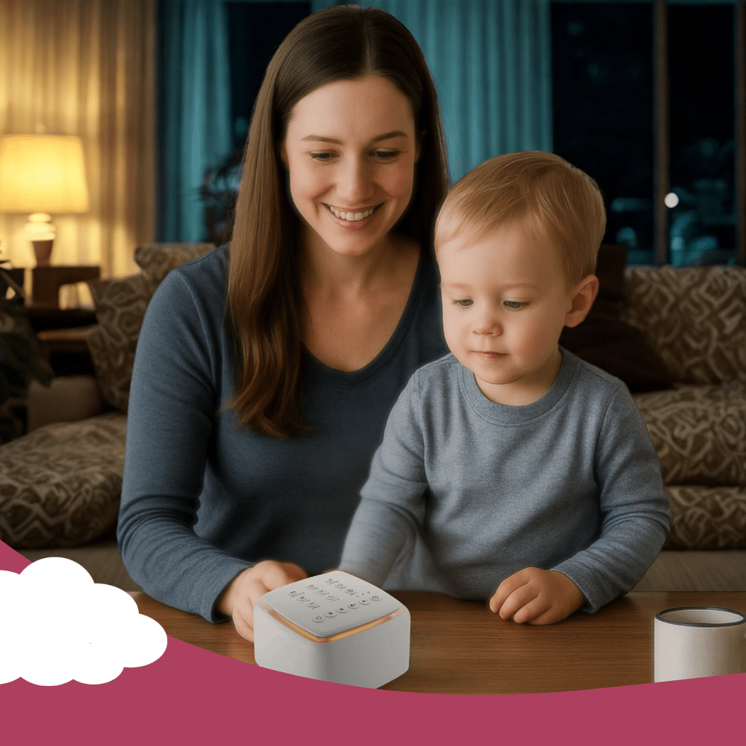 White Noise Machine with 30 Gentle Sounds and 30+ Hour Playback - Babies Mall