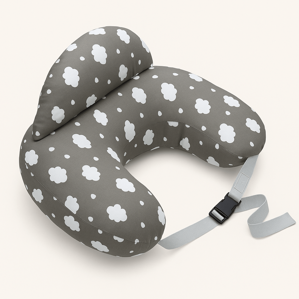 Wraparound Nursing Pillow with Safety Edge And Adjustable Strap - Babies Mall