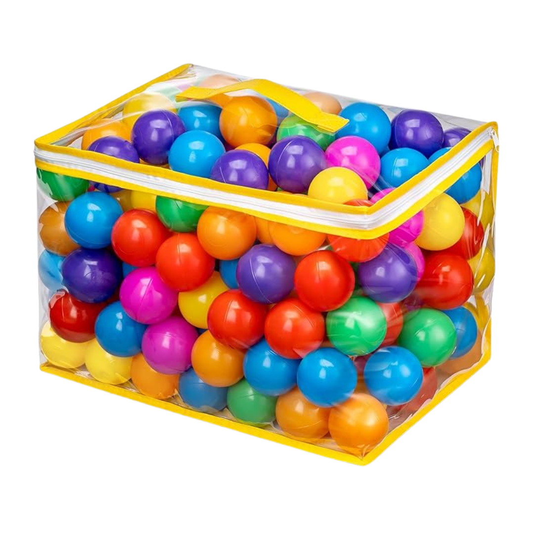 2.2-Inch Ball Pit Balls in 7 Colors with Reusable Storage Bag