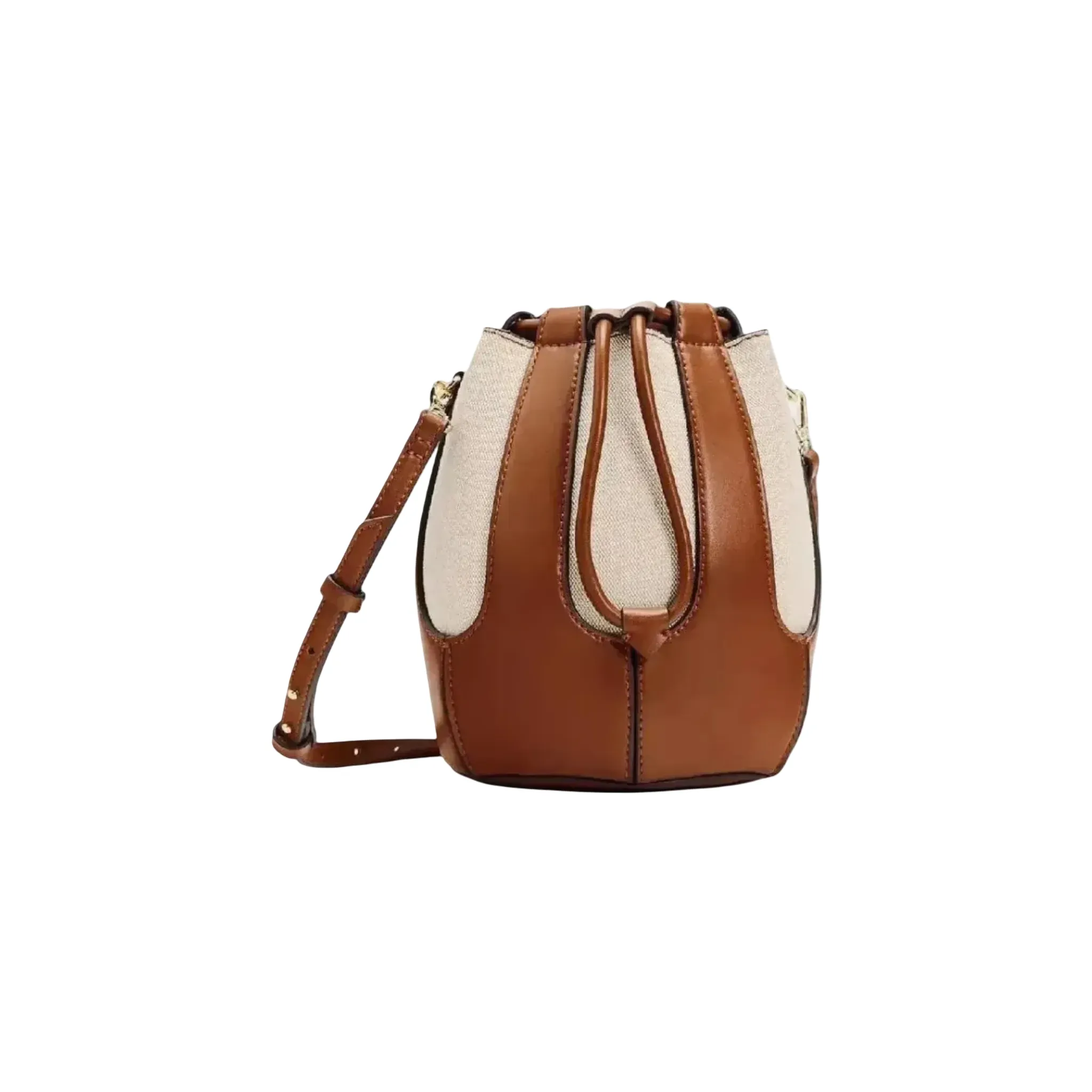 Canvas Bucket Bag | Drawstring Strap