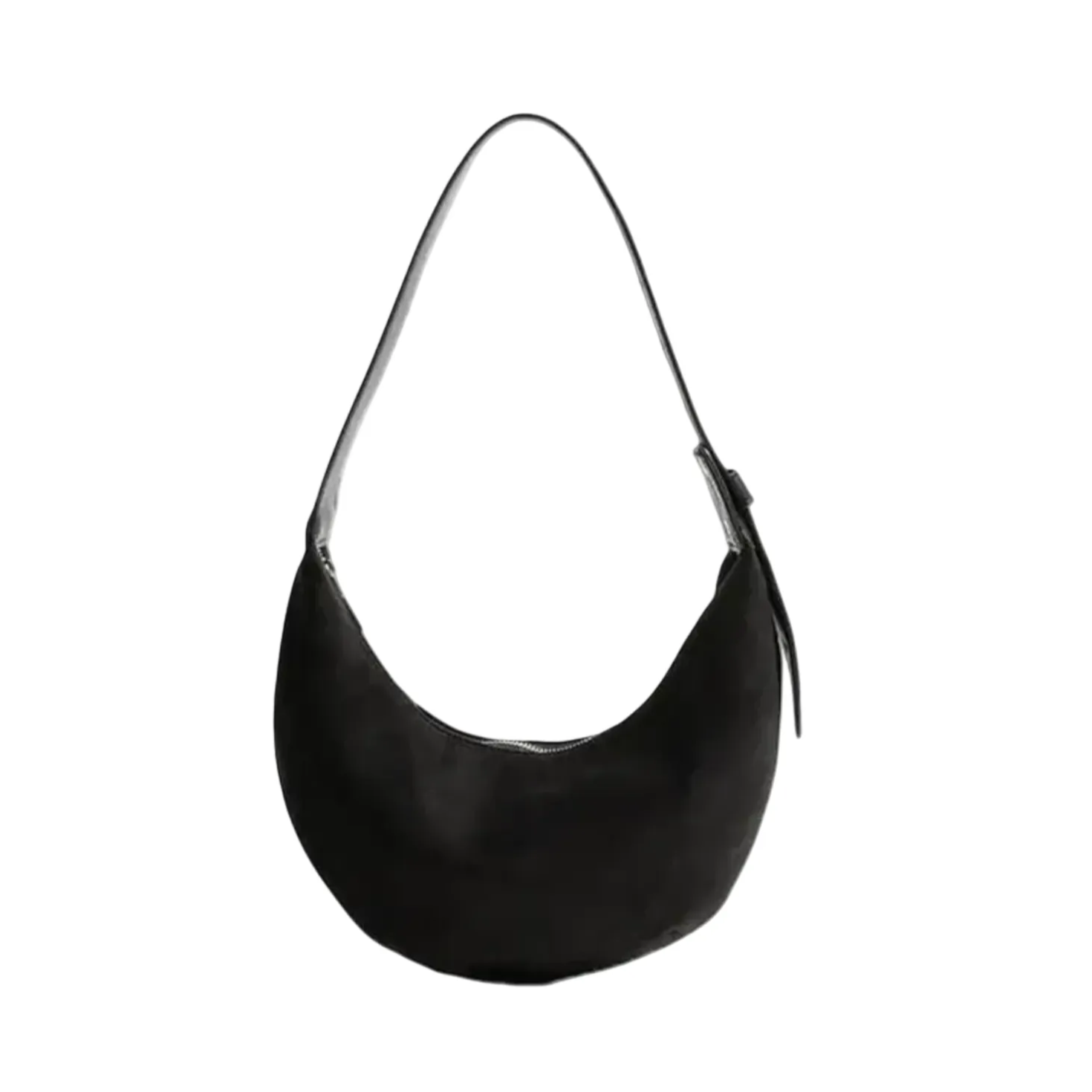 Crescent Hobo Bag | Suede Shoulder