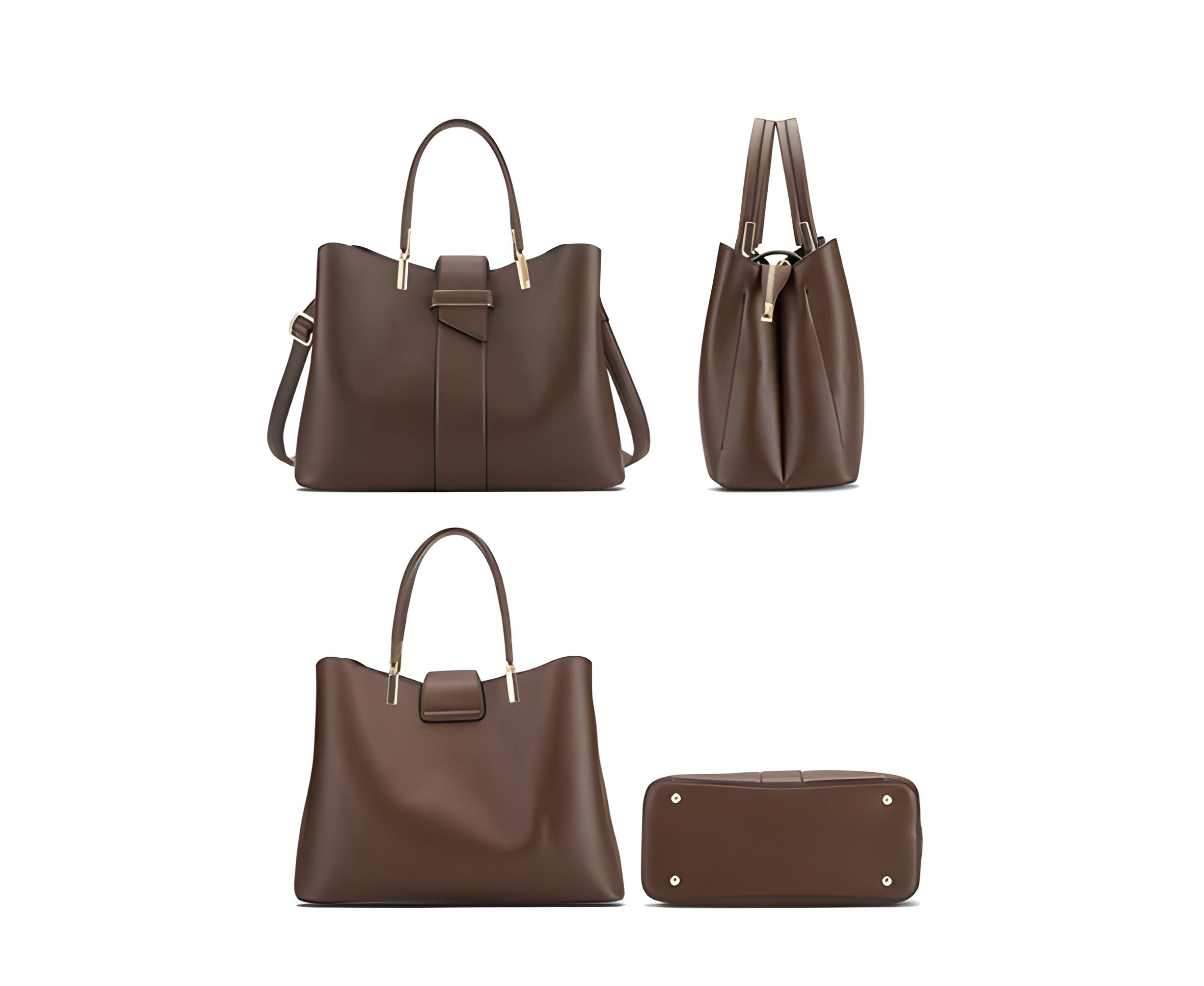 Elegant Shoulder Bag | Structured Shape with Detachable Strap